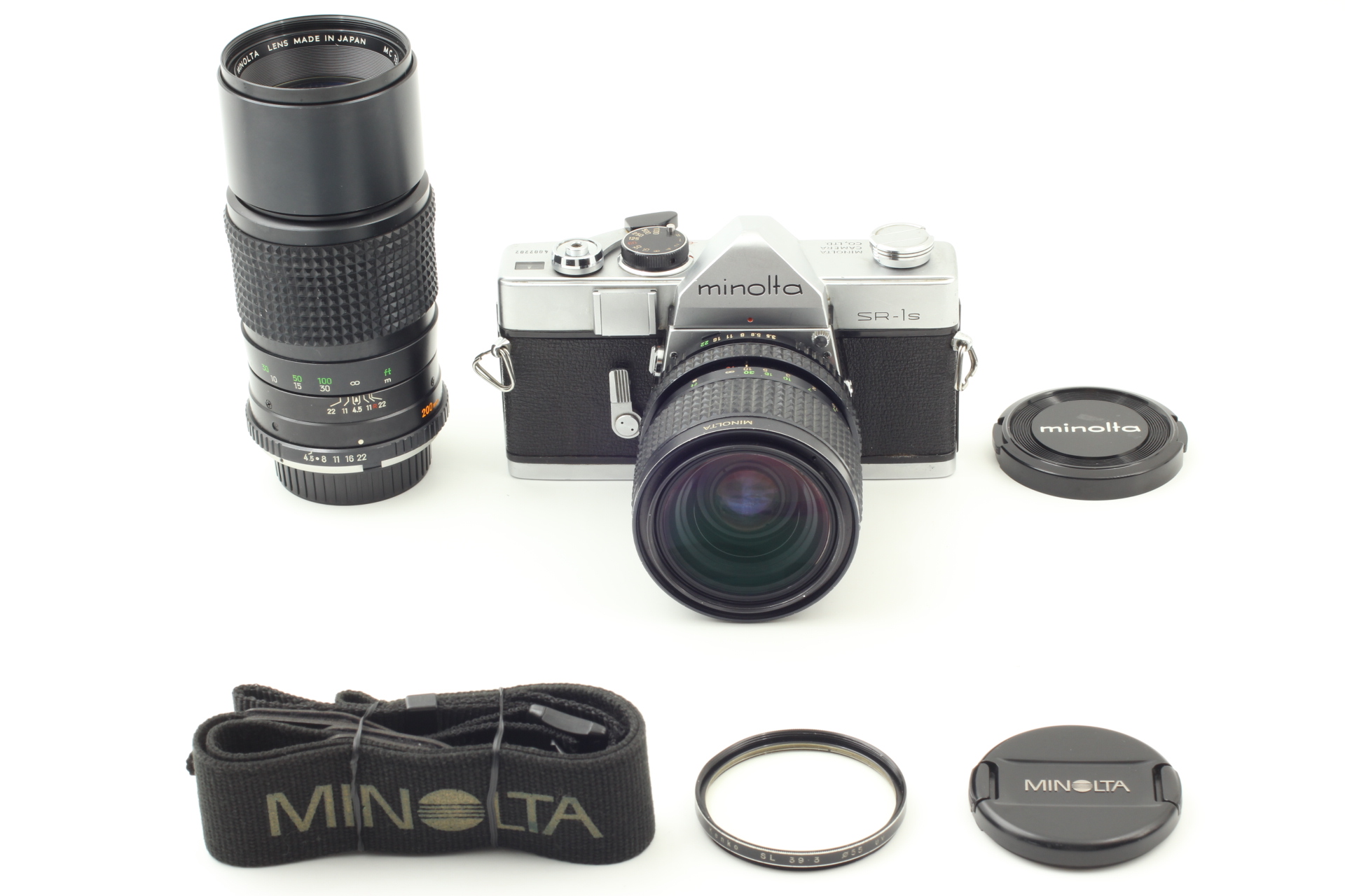 Exc 4 W 2lens Strap Minolta Sr 1s Sr1s 35mm Film Camera From Japan 093 Ebay