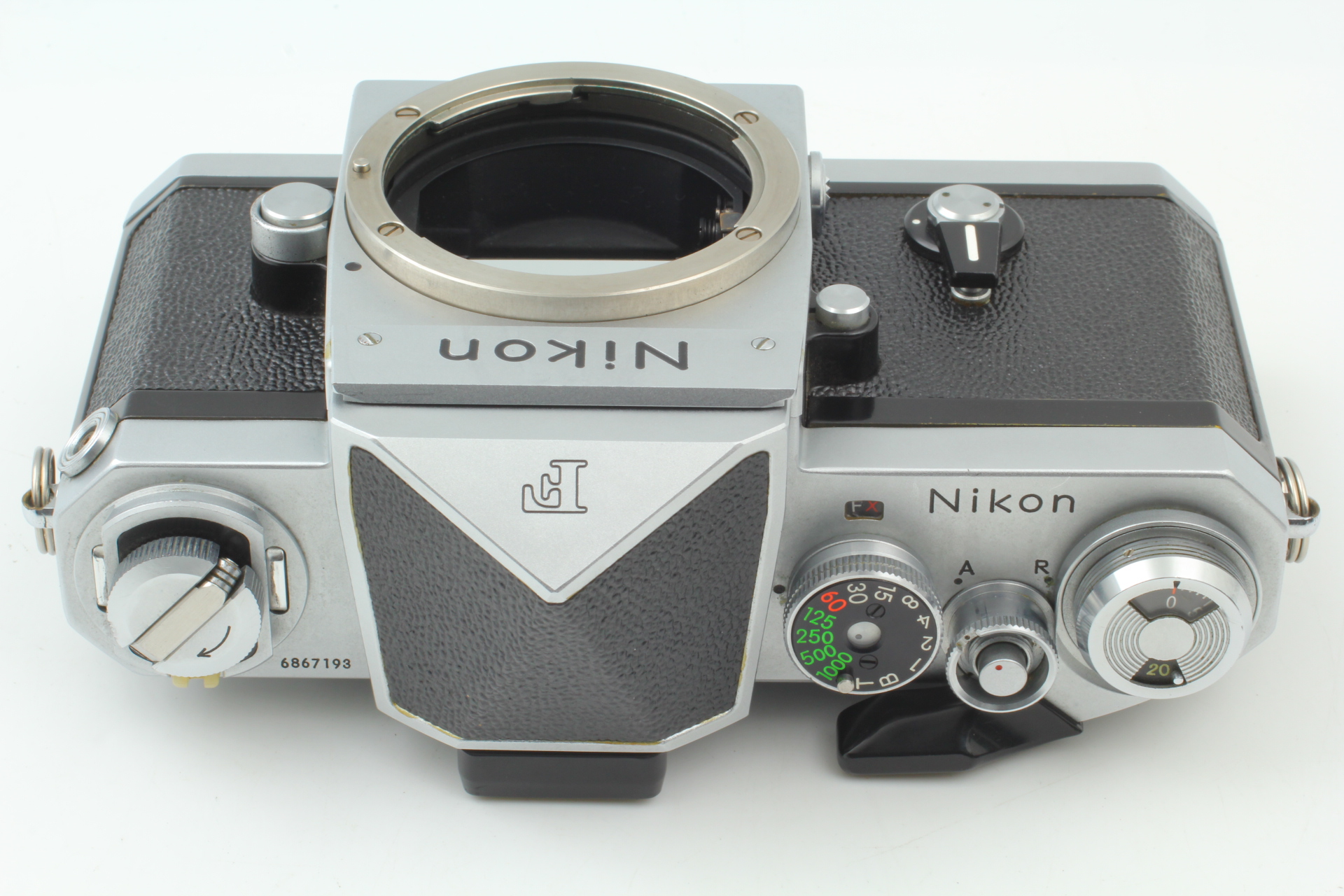 Near MINT+3] S/N686xxx Nikon F Eye Level SLR 35mm Film Camera