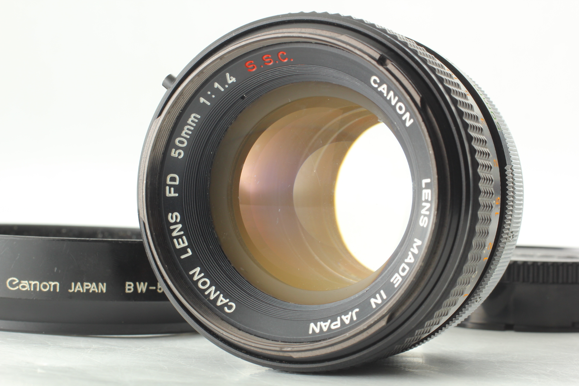 【美品】Canon FD 50mm f1.4 S.S.C. CANON FD 50mm F1.4 SSC MF Std Lens For FD Mount Japan