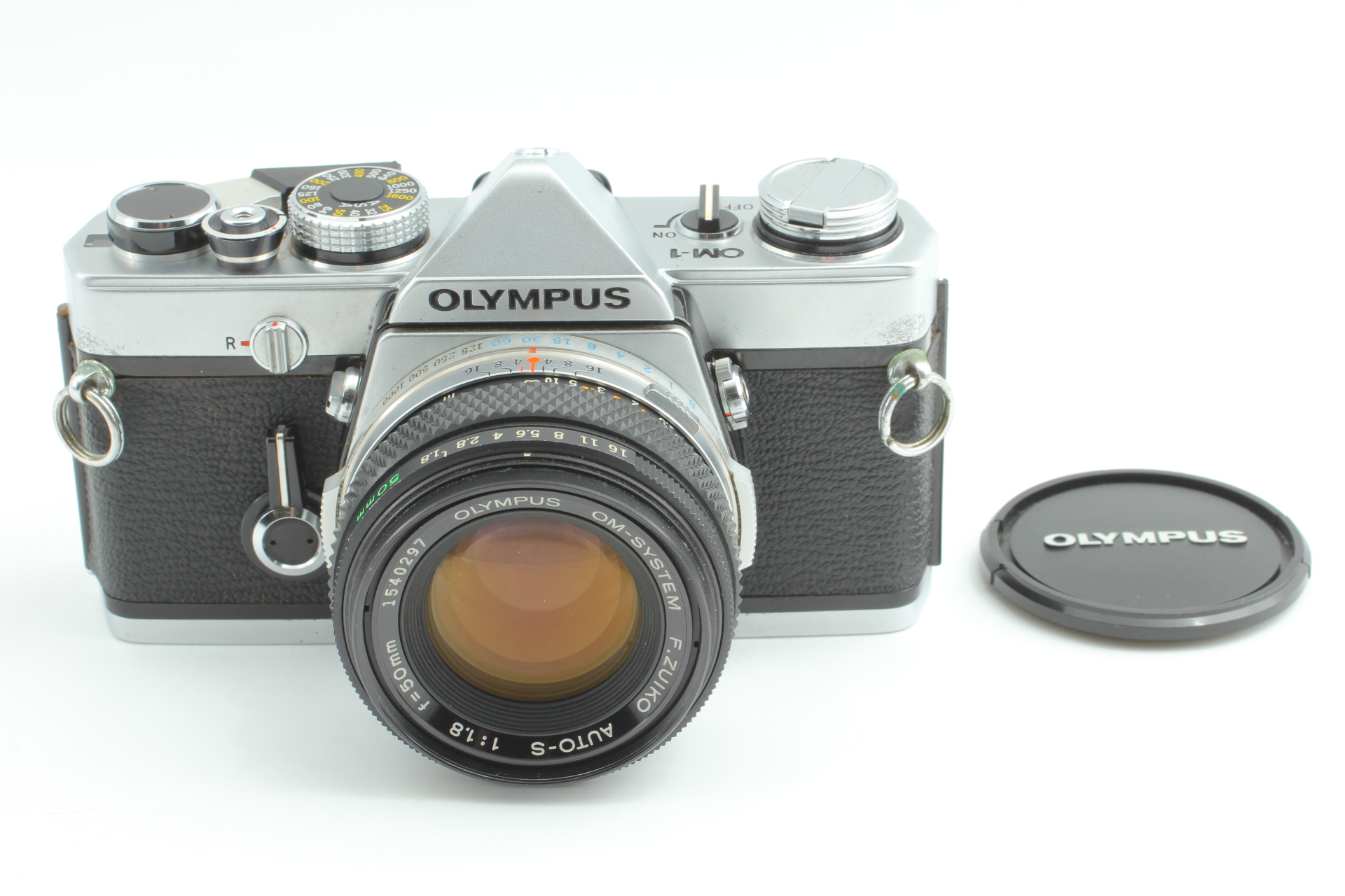 Exc+5】 Olympus OM-1 Film Camera w / F.Zuiko Auto-S 50mm F/1.8
