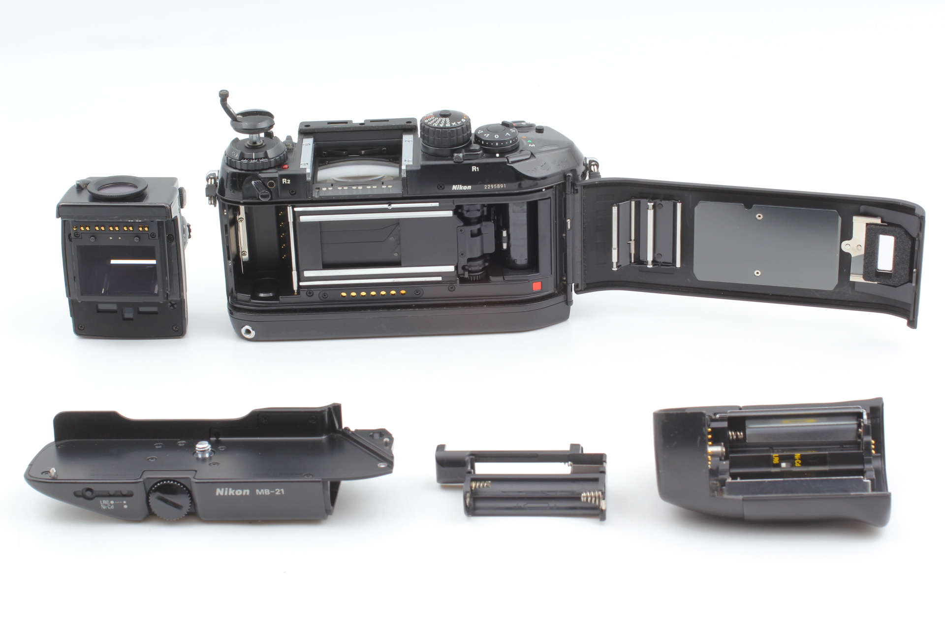 Exc+5】 Nikon F4s 35mm SLR Film Camera Body w / DP-20 MB-21 From