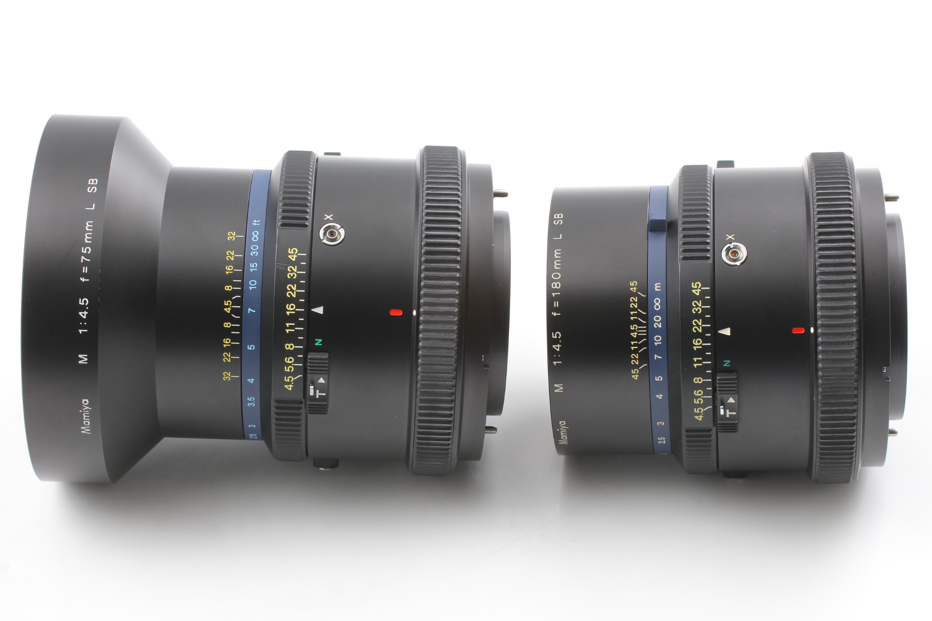 希少Mamiya M 75&180mm L SB Lens Tilt Shift RARE [Top MINT] Mamiya M 75 180mm F4.5 L SB Lens Tilt Shift