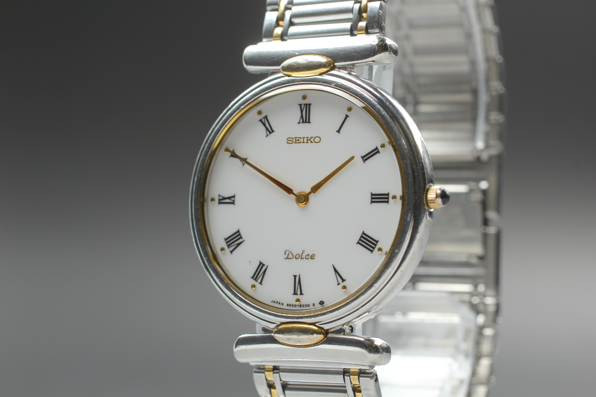 EXC+5】 Vintage Seiko Dolce 9530-6030 White Dial Quartz