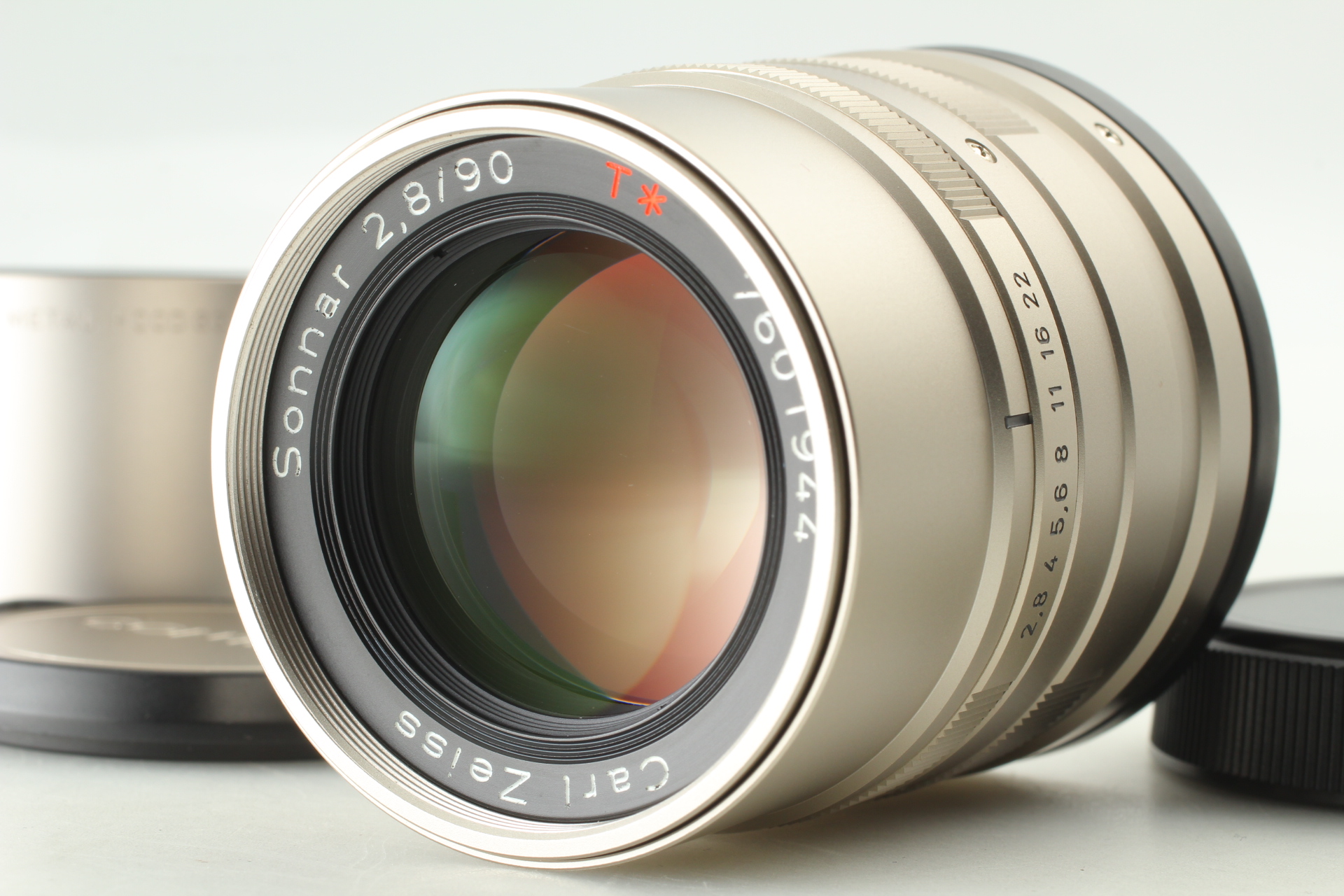箱付 CarlZeiss Gマウント Sonnar T* 90mm F2.8 Contax G Carl Zeiss Sonnar T* 90mm F2.8 G1 G2 with box & bag