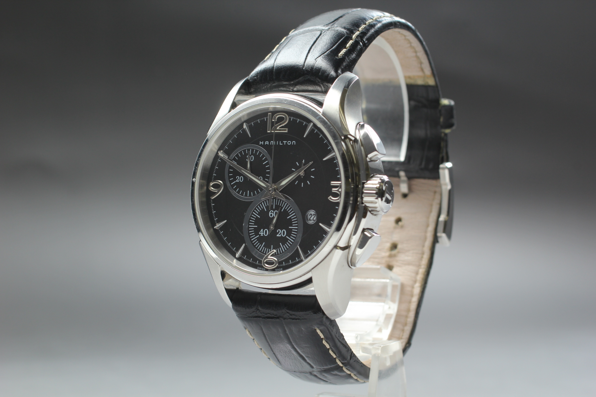 NEAR MINT] HAMILTON Jazzmaster H326120 Chronograph Quartz Mens