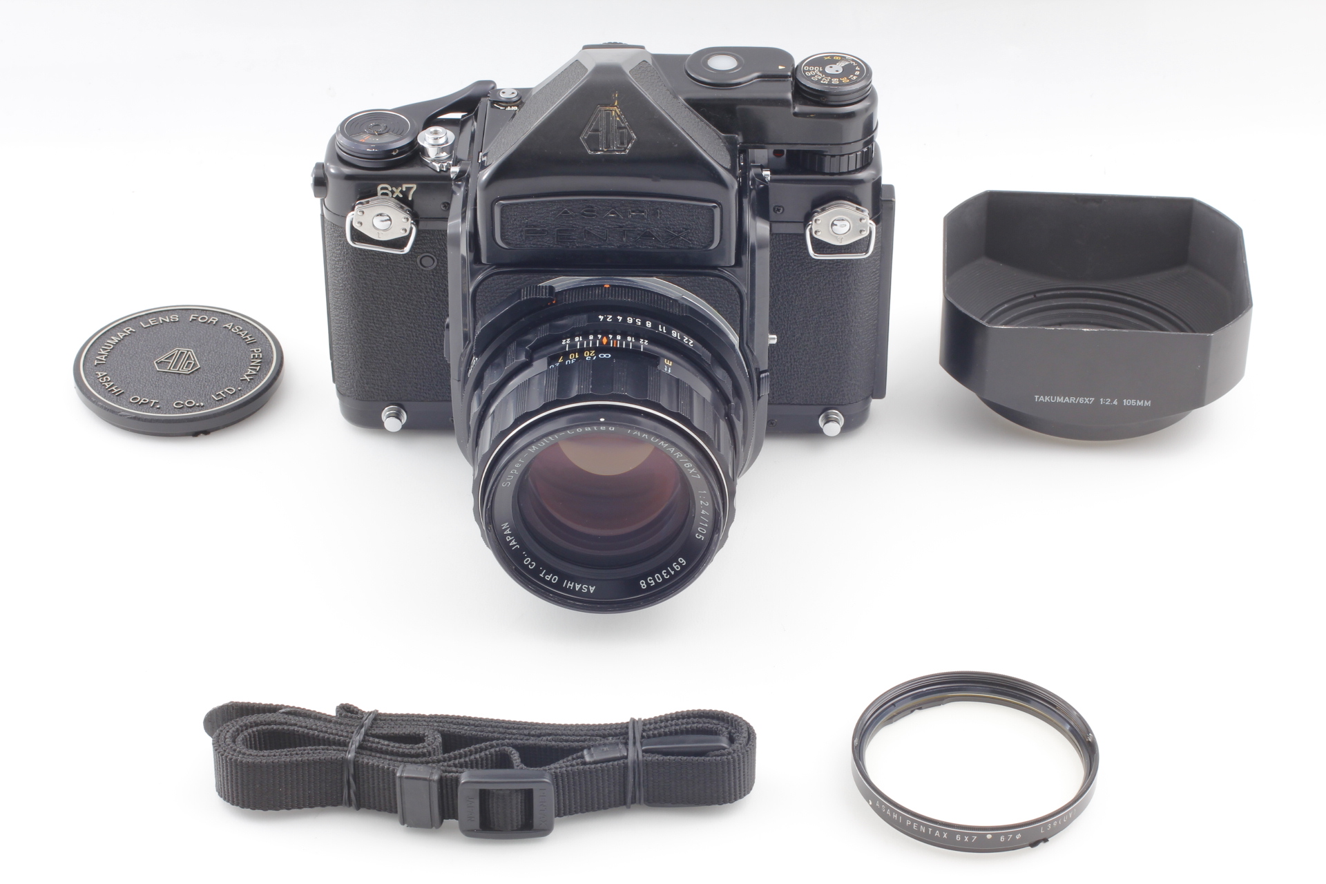 ❁完動品❁PENTAX 6x7 TTL ミラーアップ 105mm F2.4 Pentax 6x7 67 TTL Mirror Up SMC T 105mm f2.4 [MINT Lens w