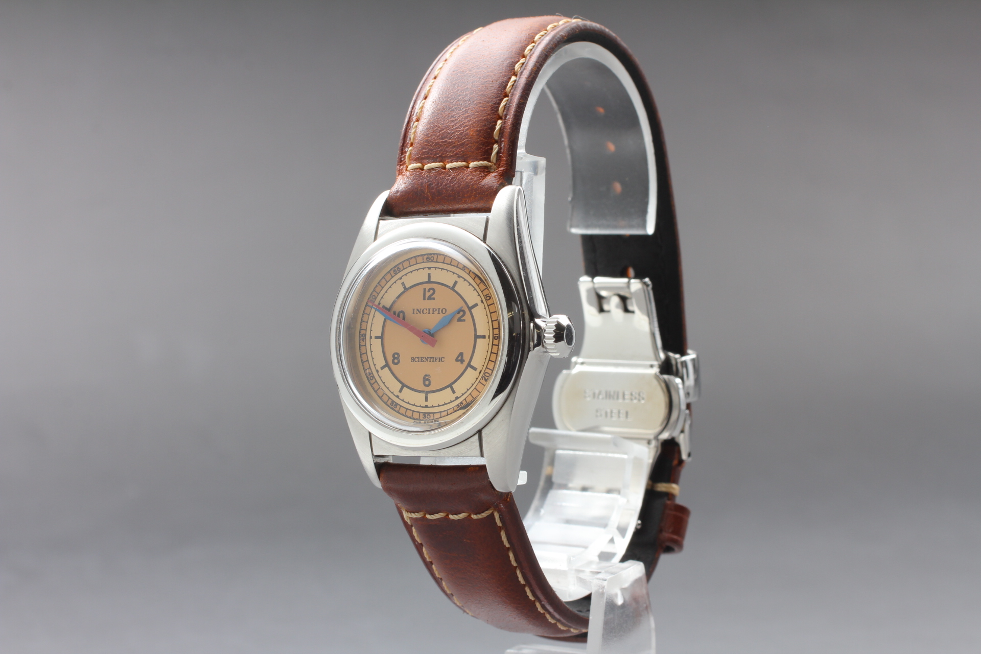 INCIPIO 6 Bubble Back Scientific Beige Dial 31mm Automatic Mens  