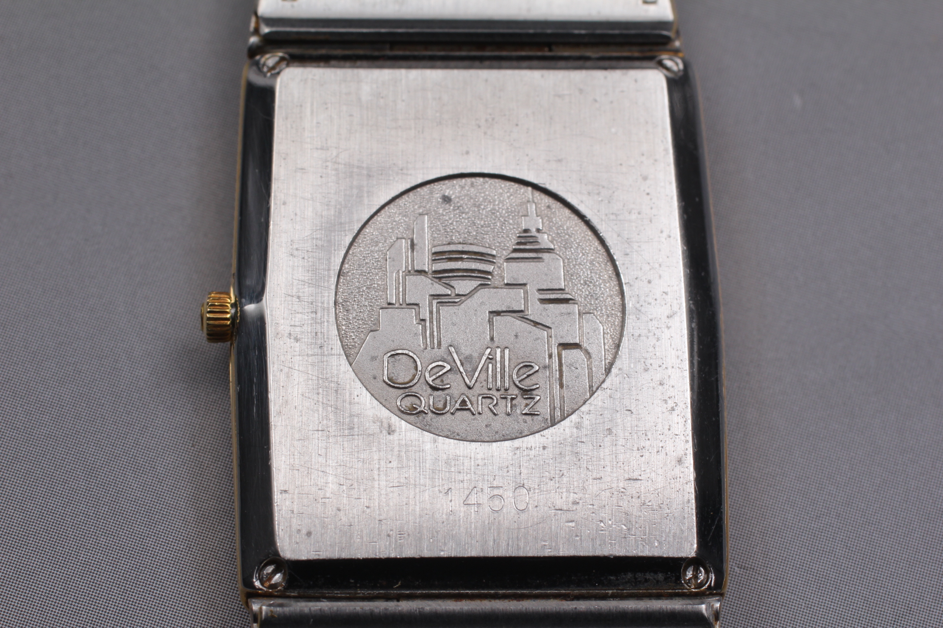 RARE [N MINT] Vintage OMEGA De Ville 1450 Tank Gold Roman