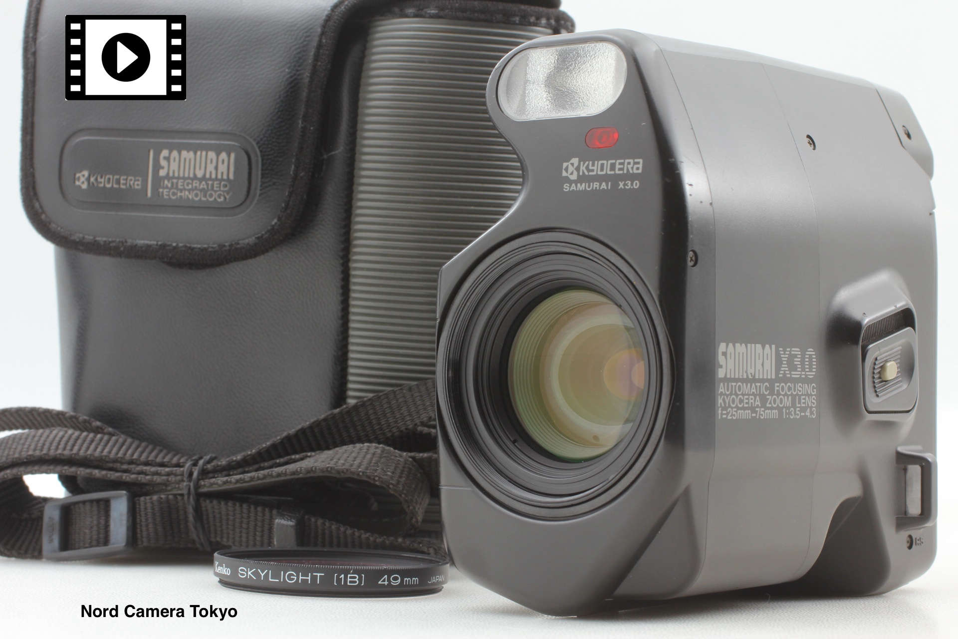 Near MINT] Kyocera SAMURAI X3.0 Half Frame 35mm Film Camera