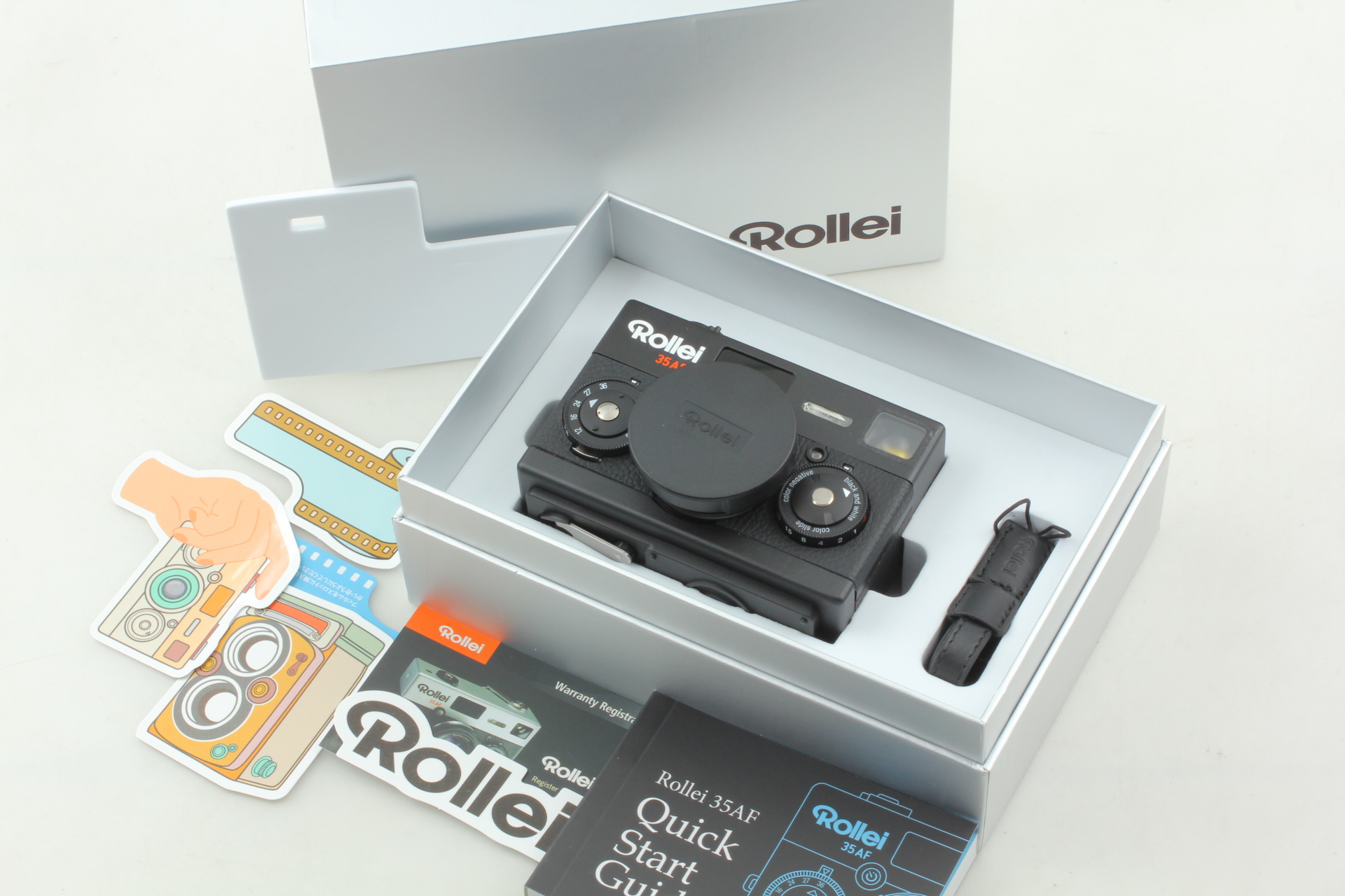 BLACK [New Model] Rollei 35AF 35mm Film Camera w/ Bag *Never