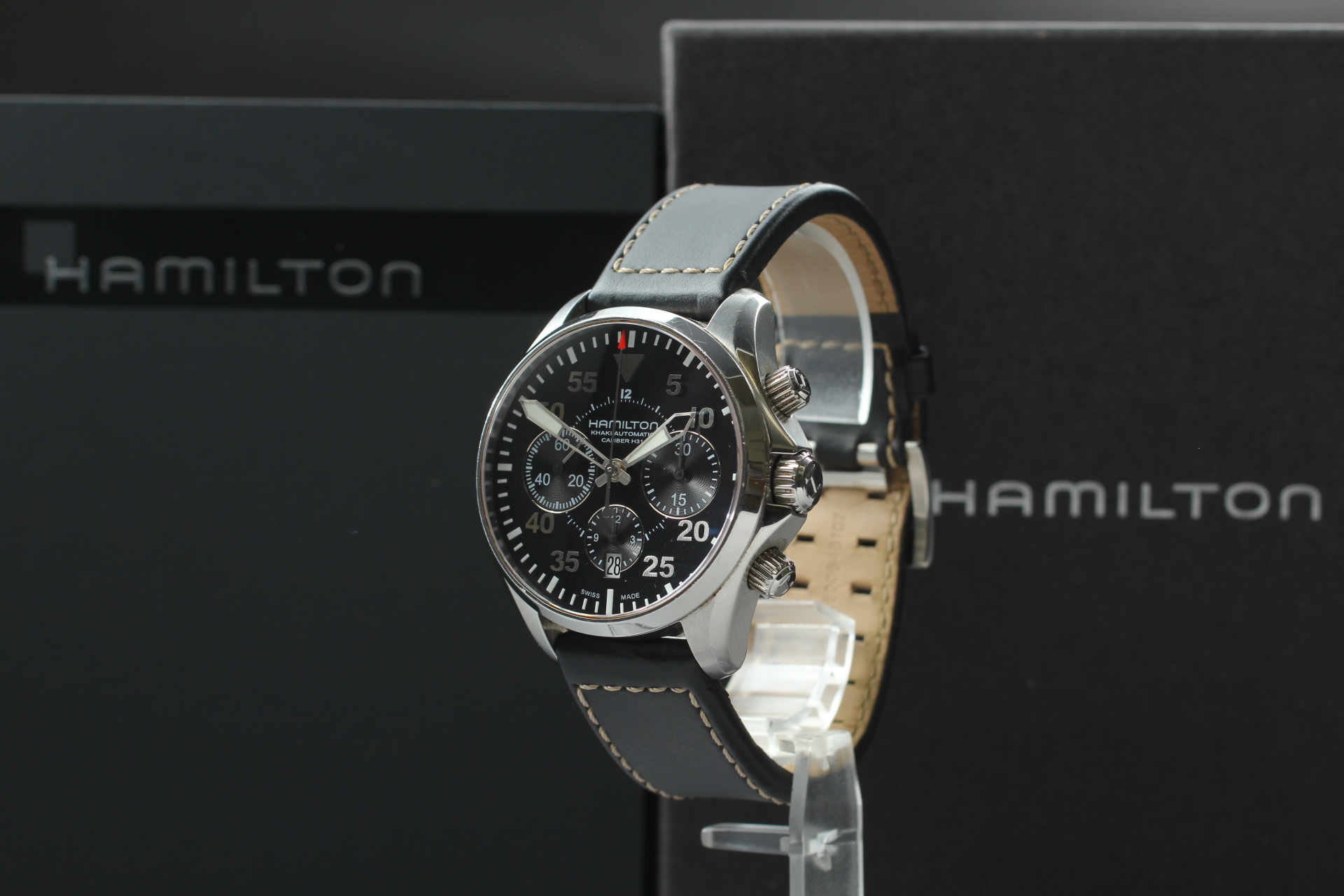 【H646660】Hamilton カーキ アヴィエーション パイロット HAMILTON - Khaki Aviation Pilot Day-Date Auto | H64635560