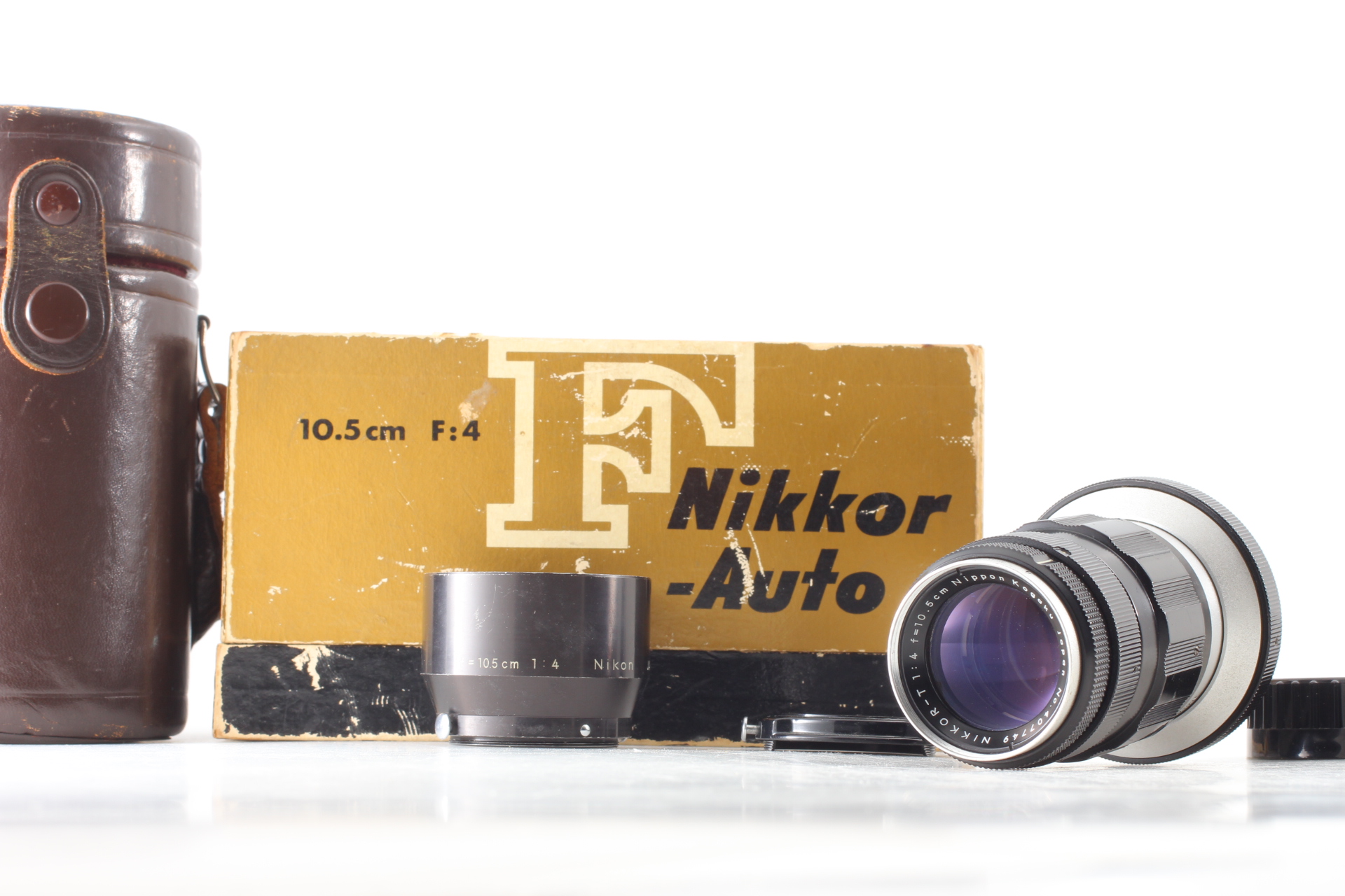 Near MINT+3] Nikon Nikkor T Auto Nippon Kogaku 10.5cm 105mm