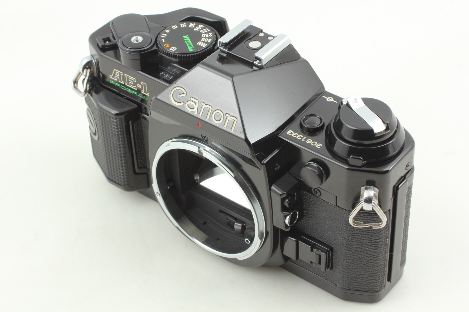 Canon AE-1 Program Black SLR Film Camera Body From JAPAN