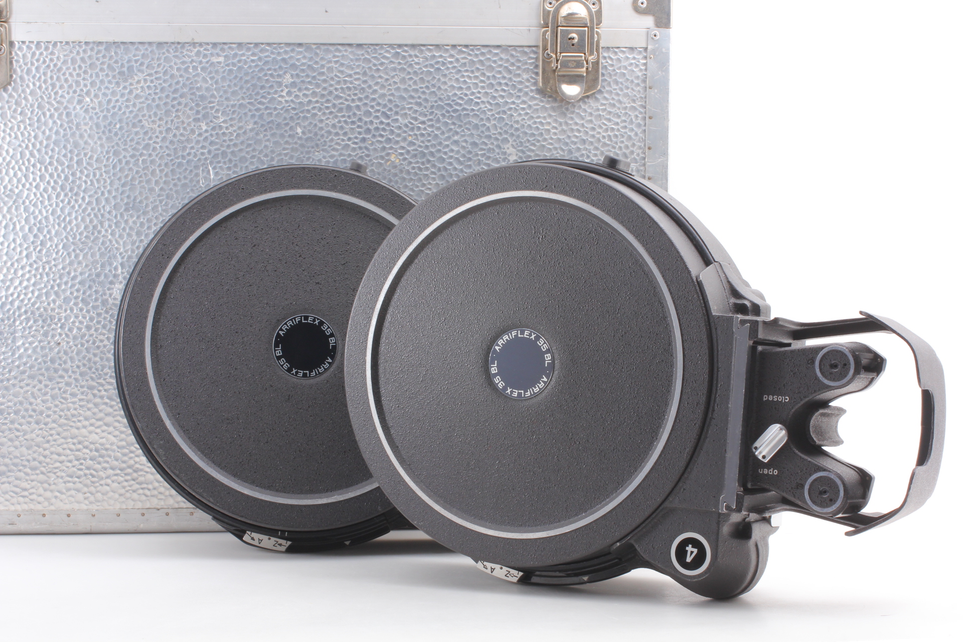 MINT w/Trunk Case] Lot of 2 Arriflex 35 BL 1000ft Film Reel