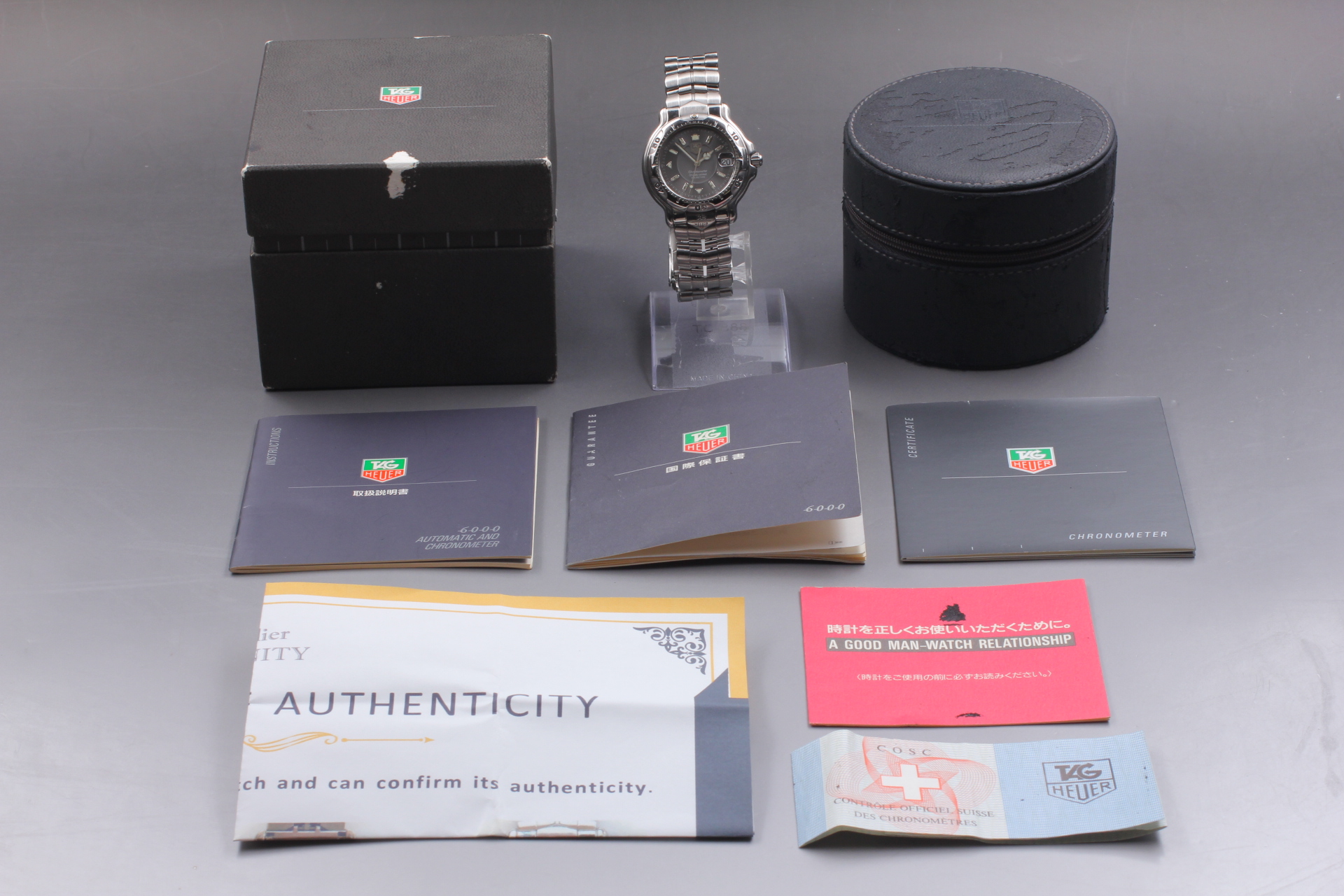 Tag heuer 6000シリーズクロノメーター WH5112-K1 TAG Heuer 6000 Series WH5112-K1 Chronometer Automatic Men's