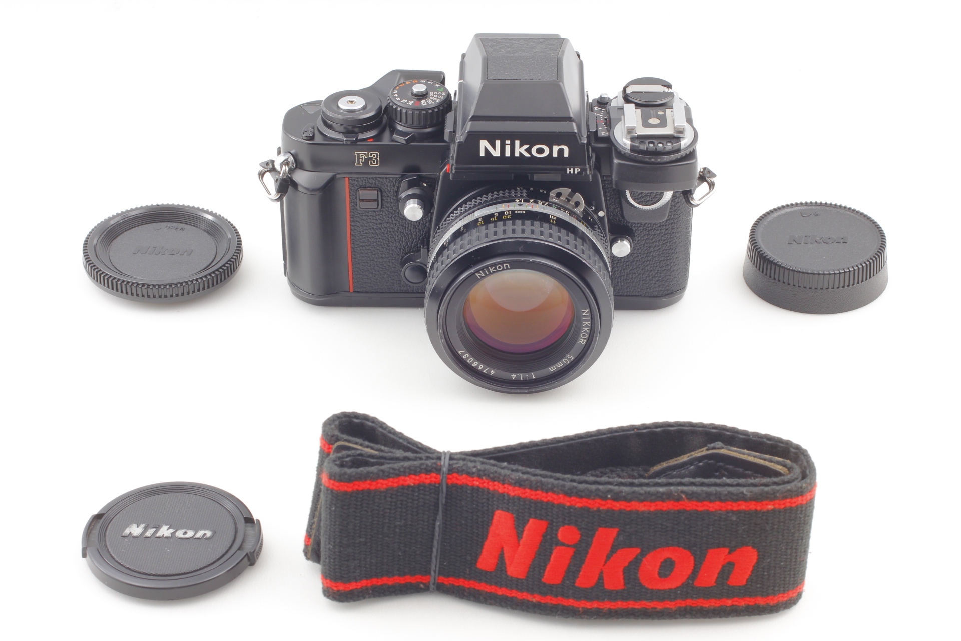 Exc+5 ] Nikon F3 HP 35mm SLR Film Camera w/ Ai Nikkor 50mm f/ 1.4