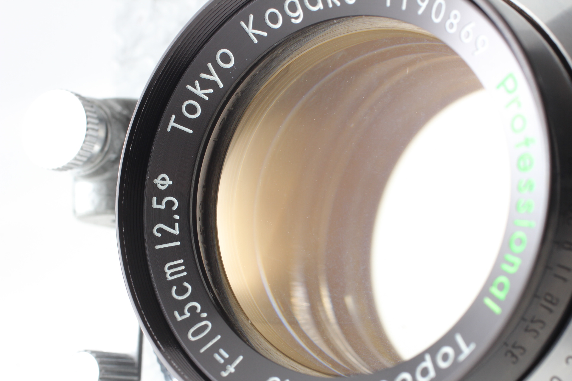 TOKYO KOGAKU レンズTOPCOR 1:3.5 f=10.5cm Excellent+++++] Topcor 10.5cm f/3.5 professional Tokyo