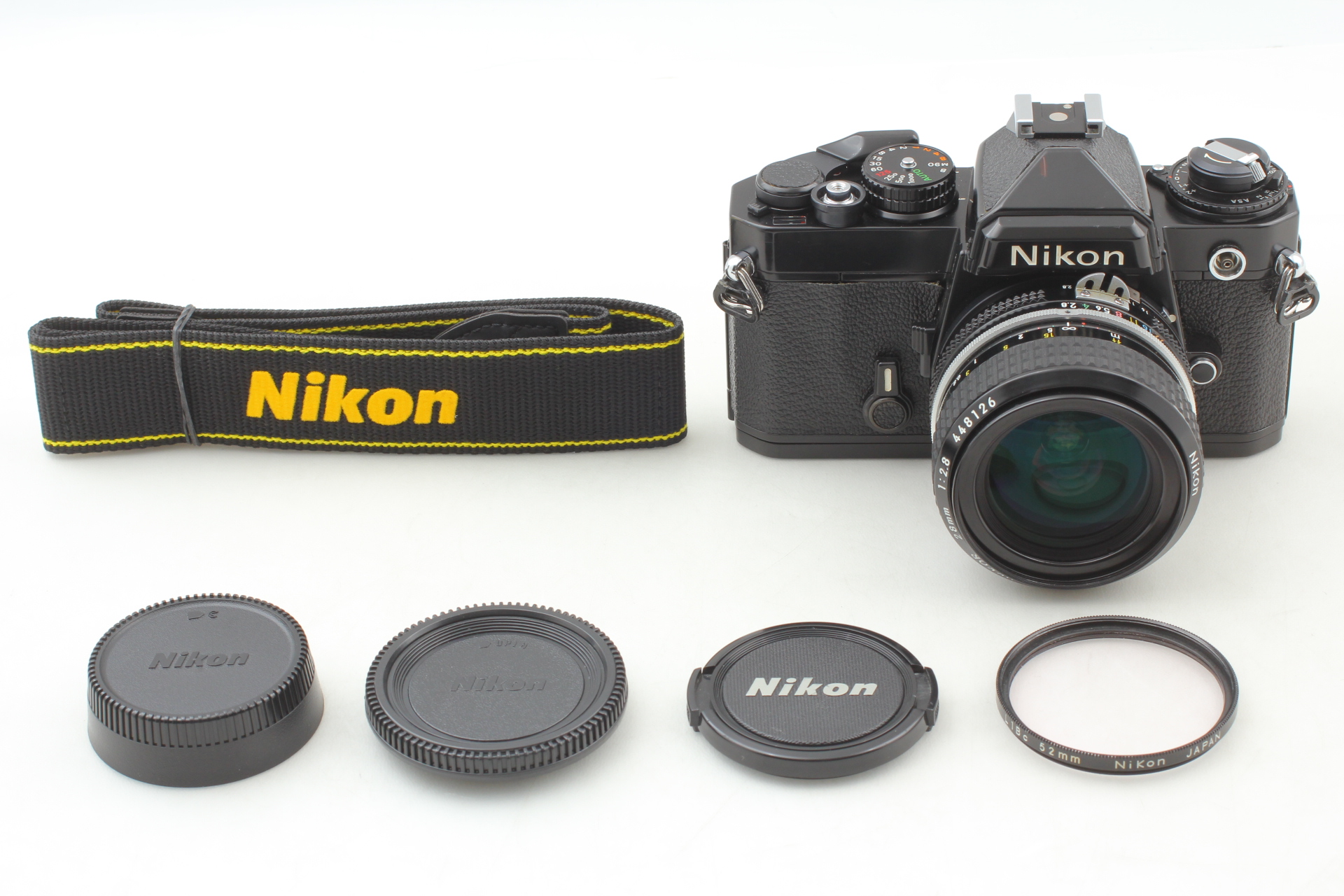 Exc+5] Nikon FE Black SLR 35mm Film Camera Nikkor Ai 28mm f