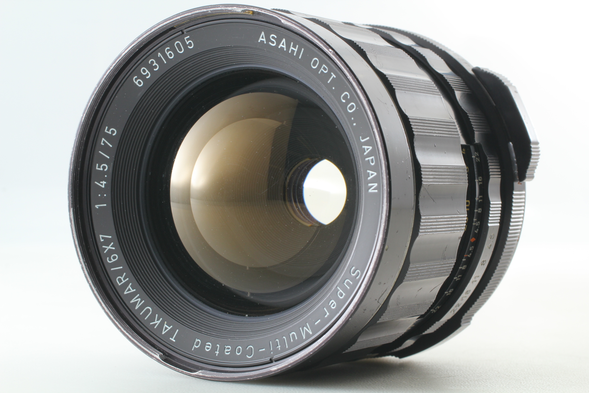 【良品】PENTAX SMC TAKUMAR 6x7 75mm f4.5 Exc +5] Pentax SMC Takumar 6x7 75mm F/4.5 MF Lens for 6x7 67 67II