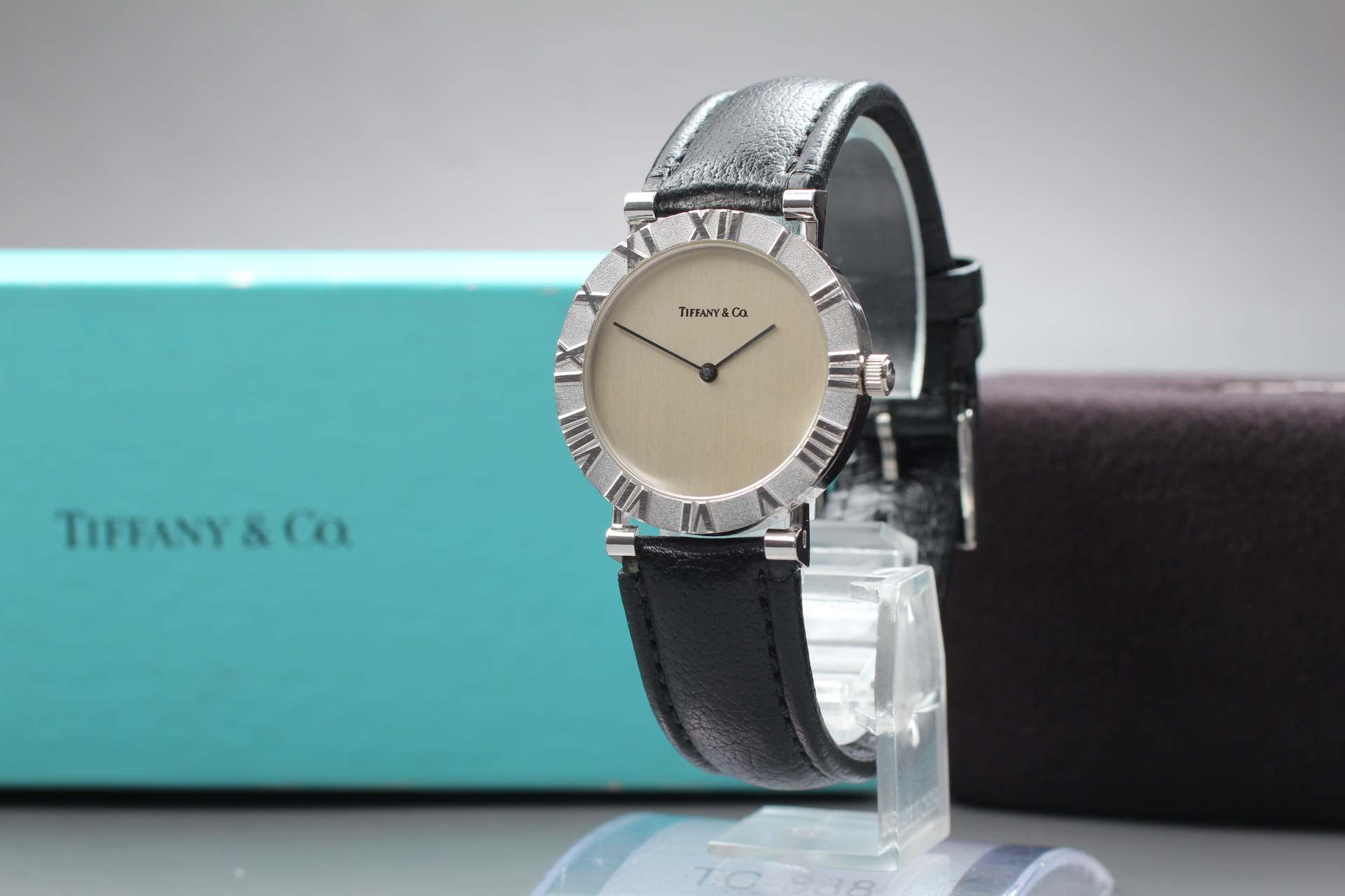 N MINT w/BOX,Paper] TIFFANY & Co. Atlas SV925 31mm Men's