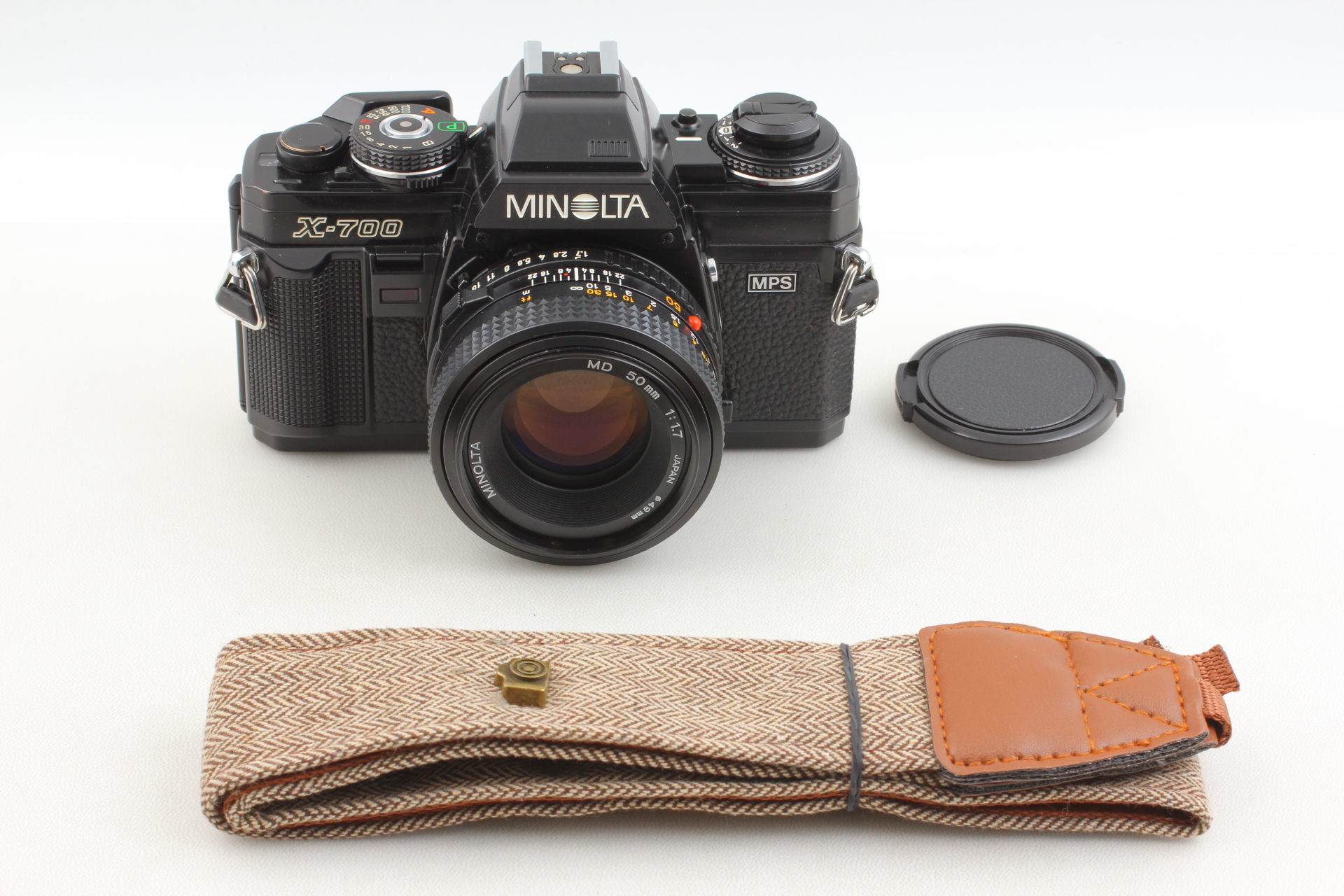 MINT-] Tested Minolta New X-700 Black Film Camera MD 50mm F1