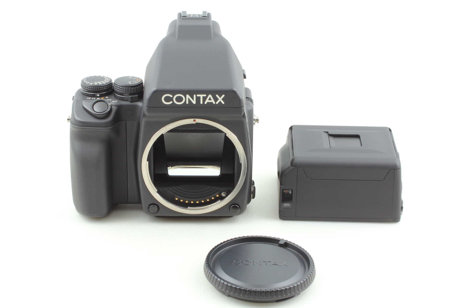 フィルムカメラ CONTAX 645 120/220 MFB-1A Contax 645 Film Camera MF-1 AE MFB-1A 120 220 AE Finder [Top