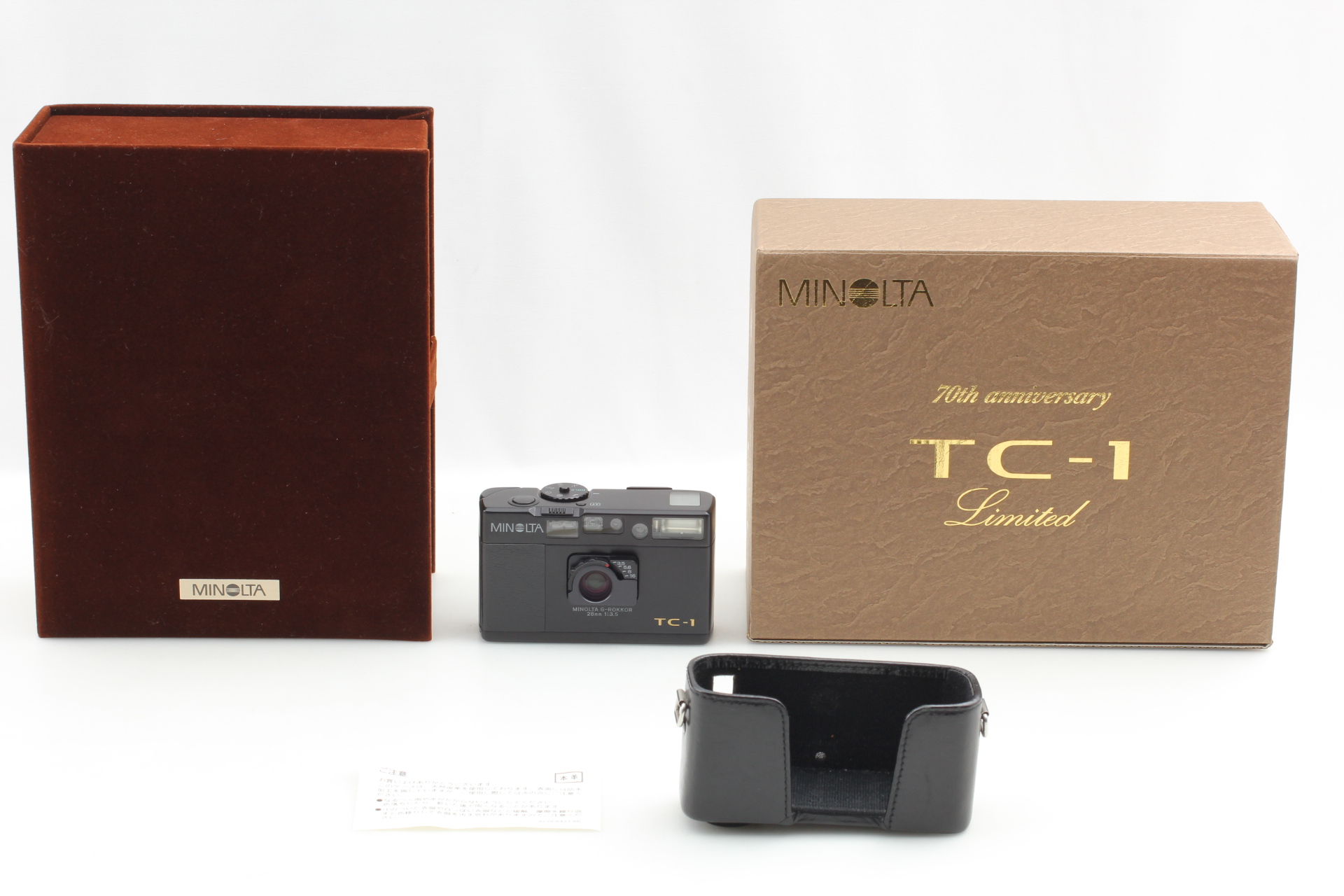 Top MINT] Minolta TC-1 Limited 70th Limited Black 35mm Film