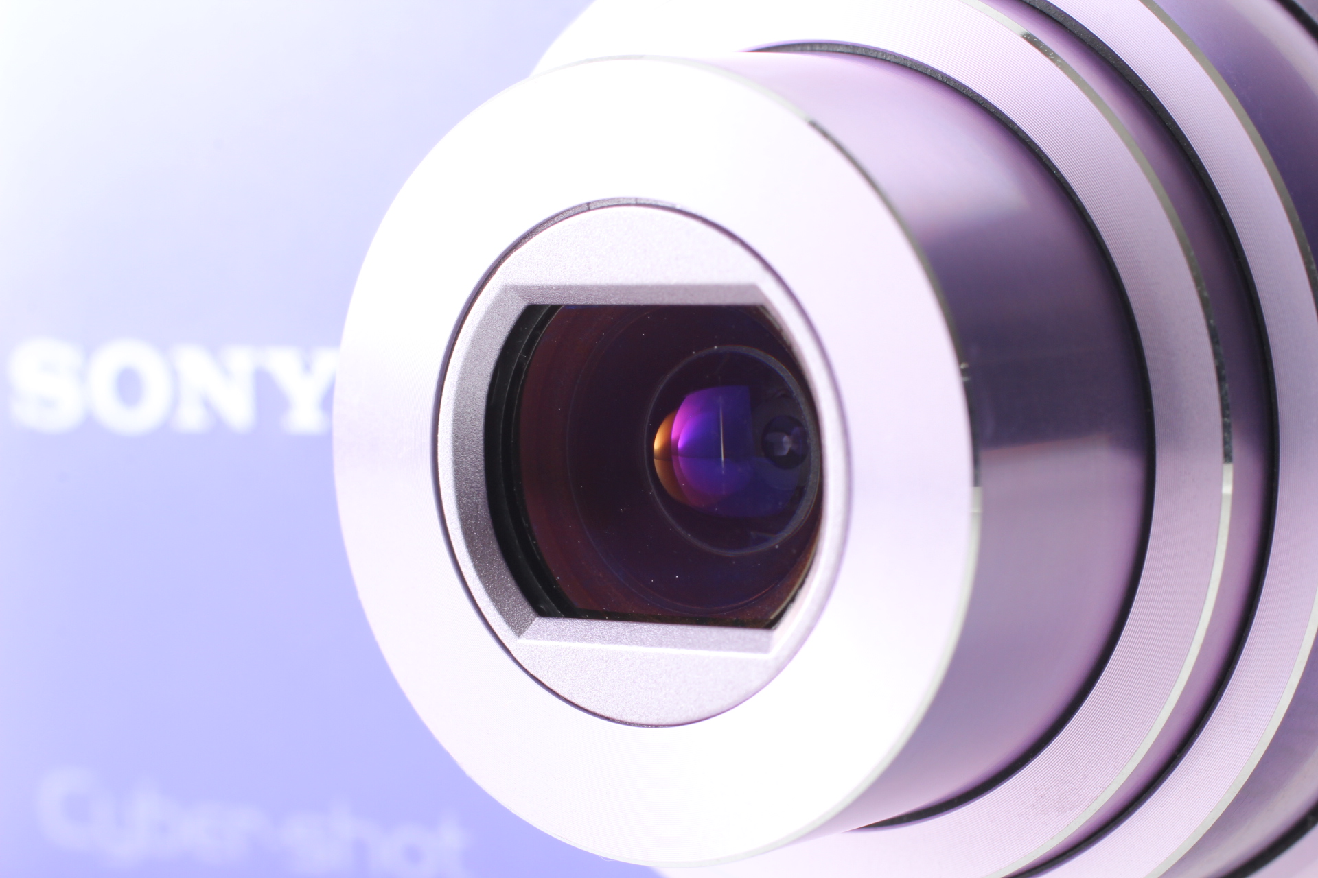 Sony Cybershot DSC-WX7 Purple Compact Digital Camera [Top