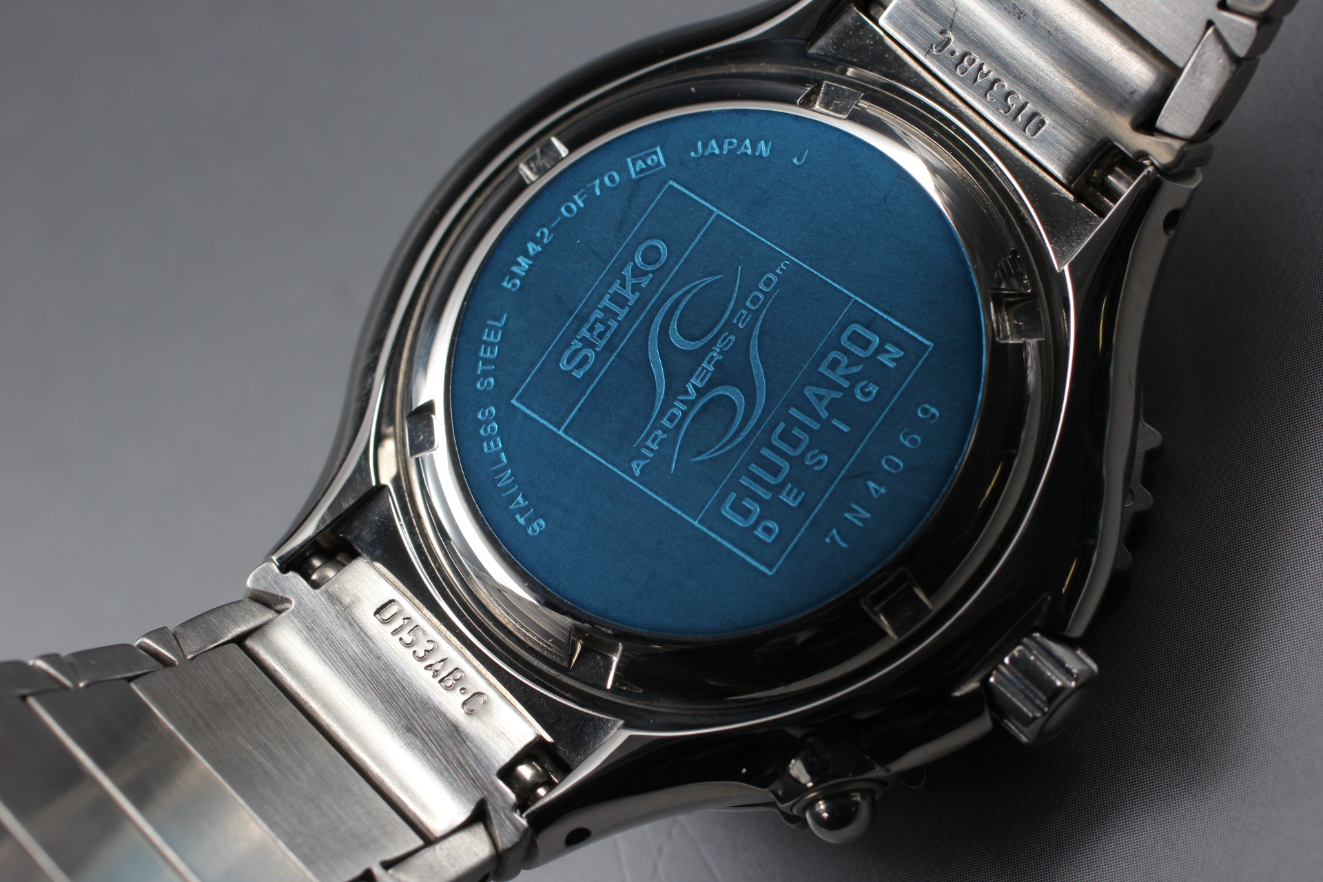 Seiko GIUGIARO Design Air Diver 5M42-0F70 SBCW011 Kinetic Watch