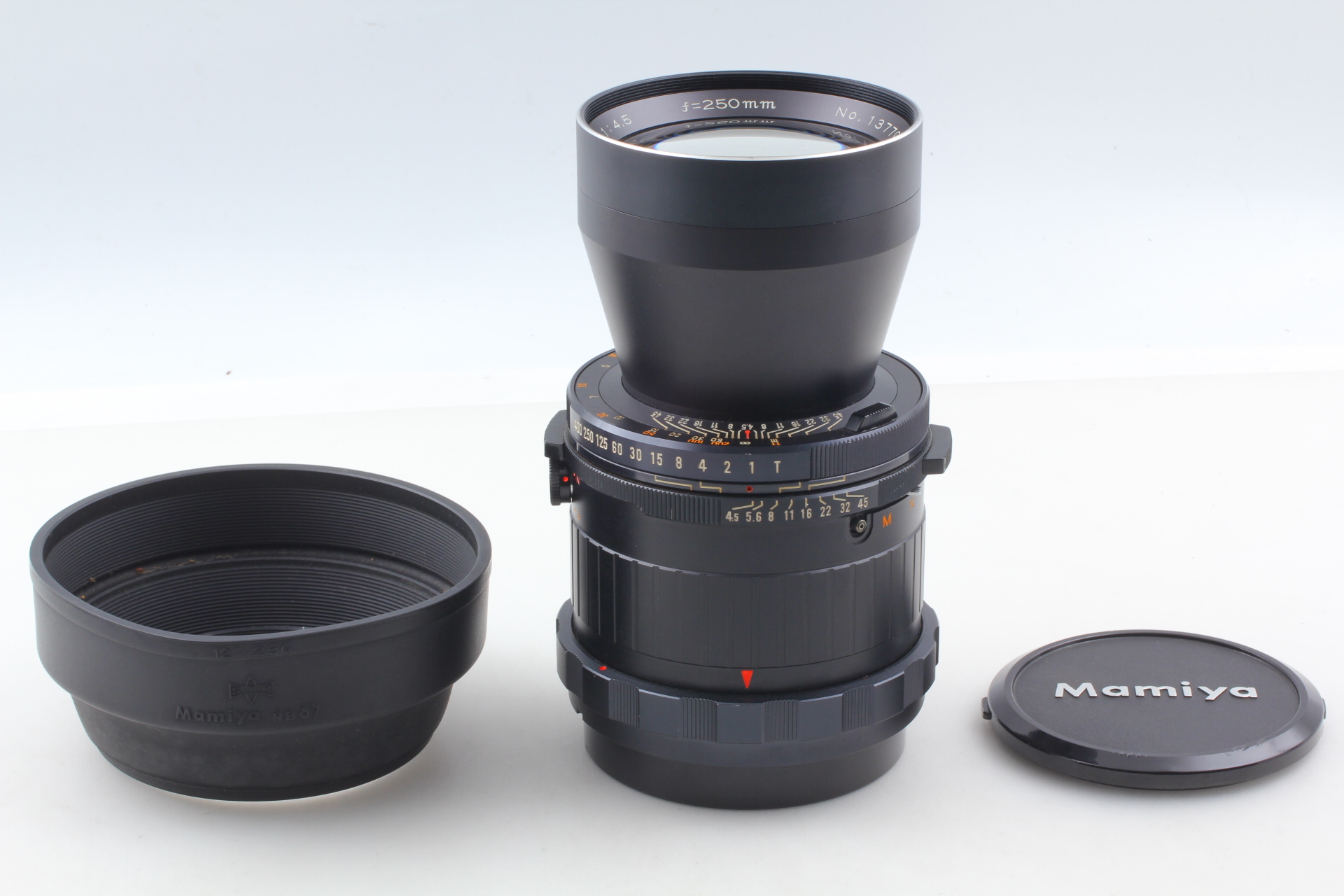 MINT w/HOOD] Mamiya Sekor 250mm f/4.5 w/Caps for RB67 Pro S SD
