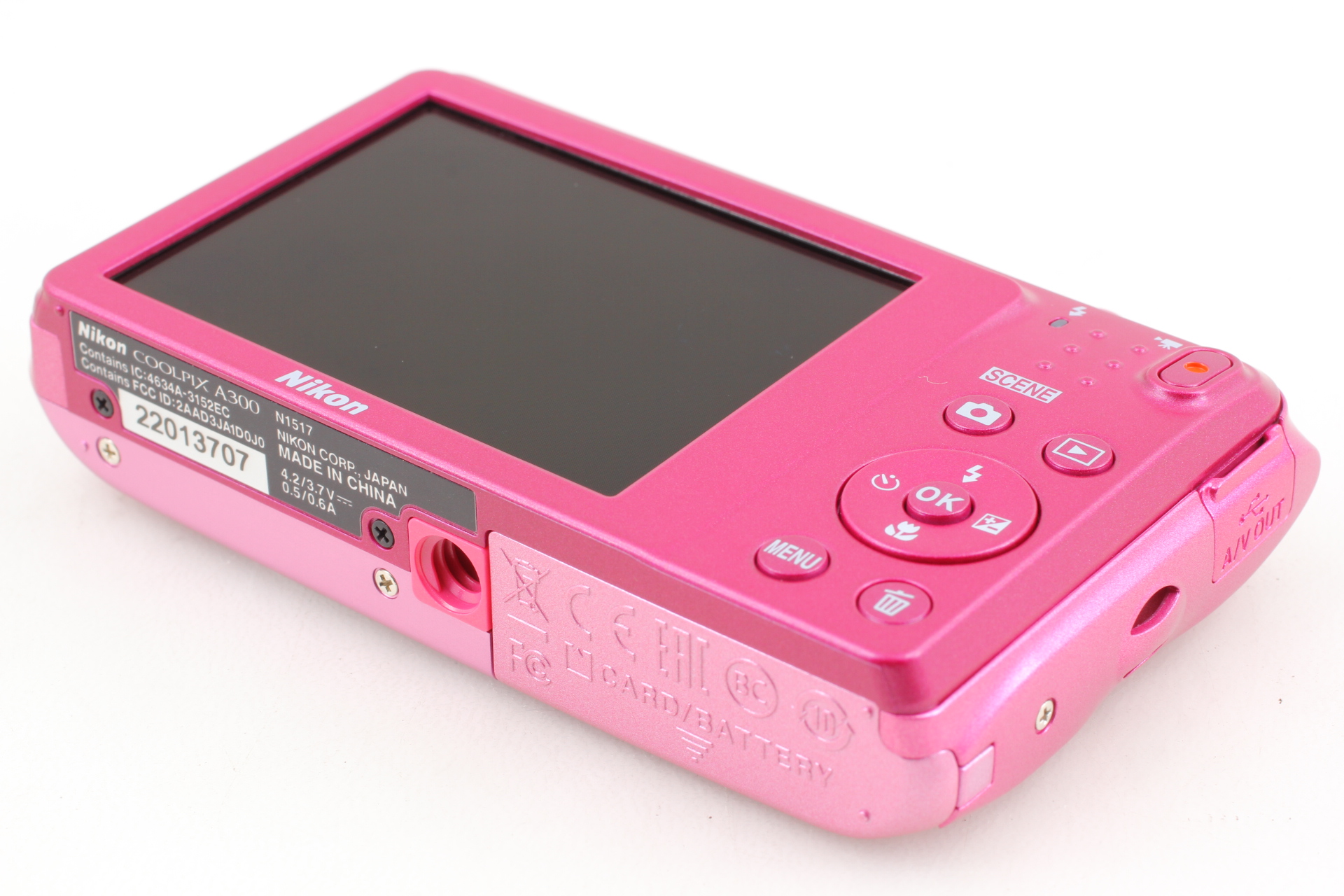 美品　Nikon COOLPIX A300 PINK N MINT] Nikon Digital Camera Coolpix A300 Pink 20MP (Disp