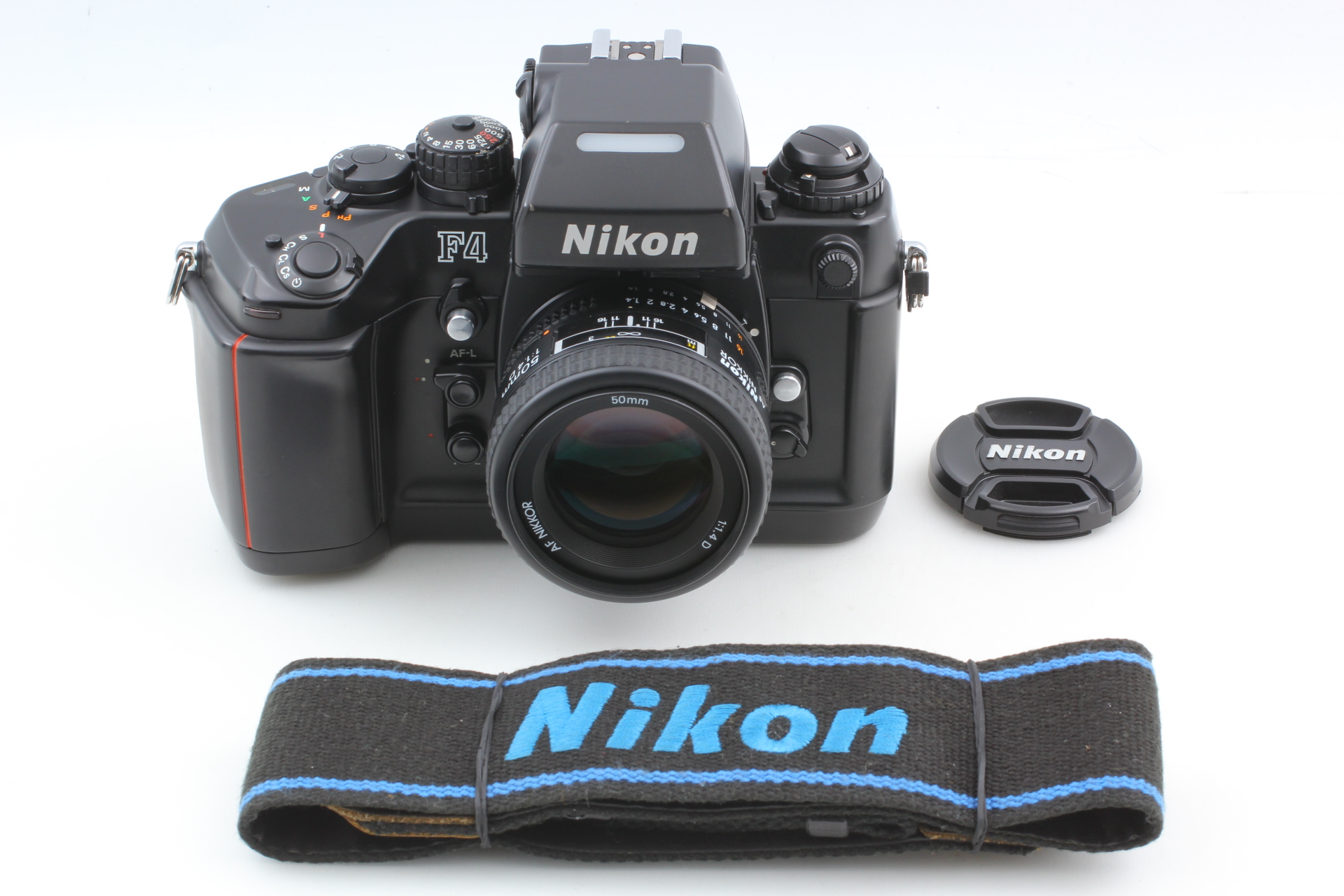 ニコン　F4 AF NIKKOR50mm1:1.4 Near MINT] Nikon F4 SLR Film Camera + AF Nikkor 50mm f/1.4D