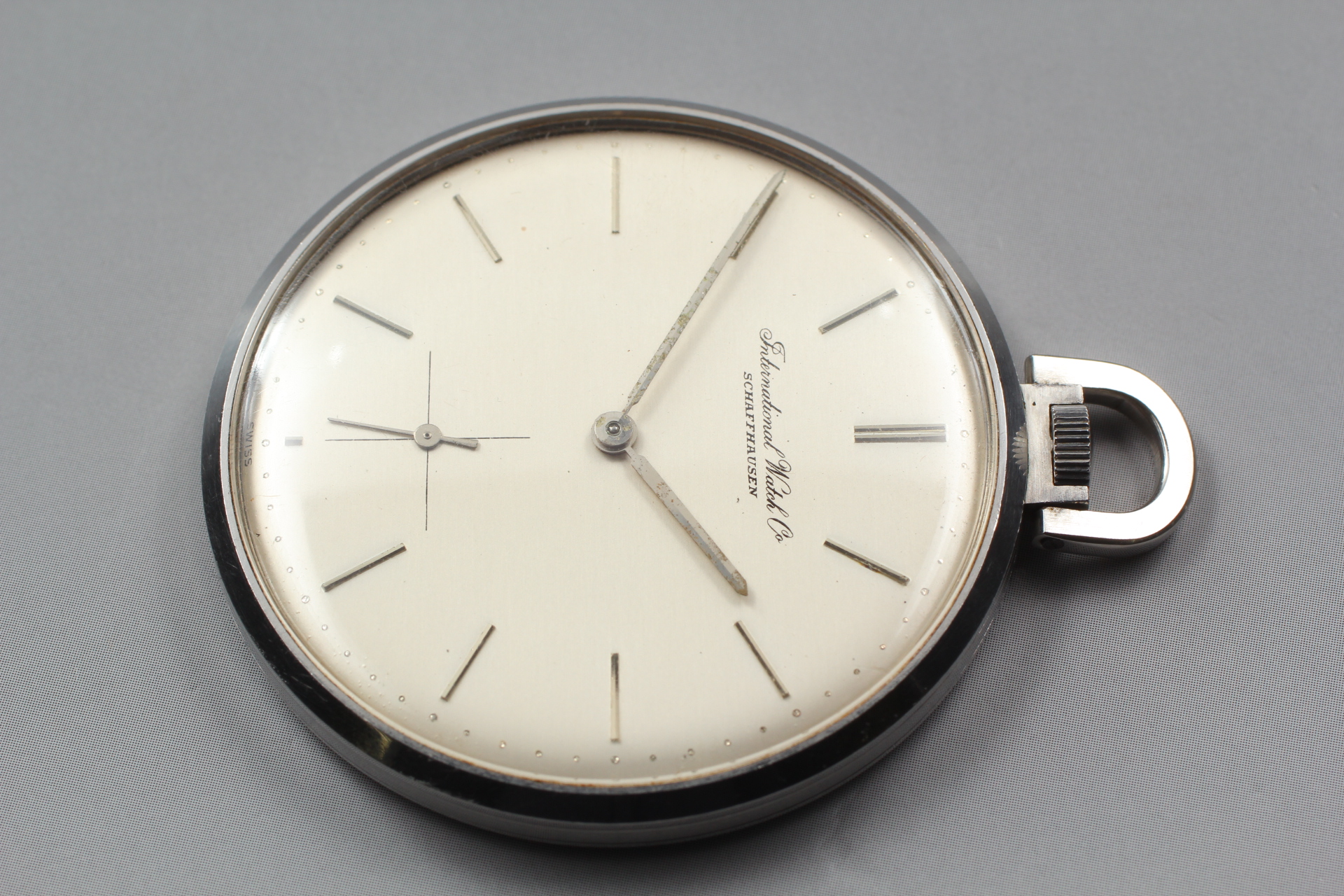 EXC+5] IWC Schaffhausen Cal.952 Silver 46mm Hand Winding Pocket