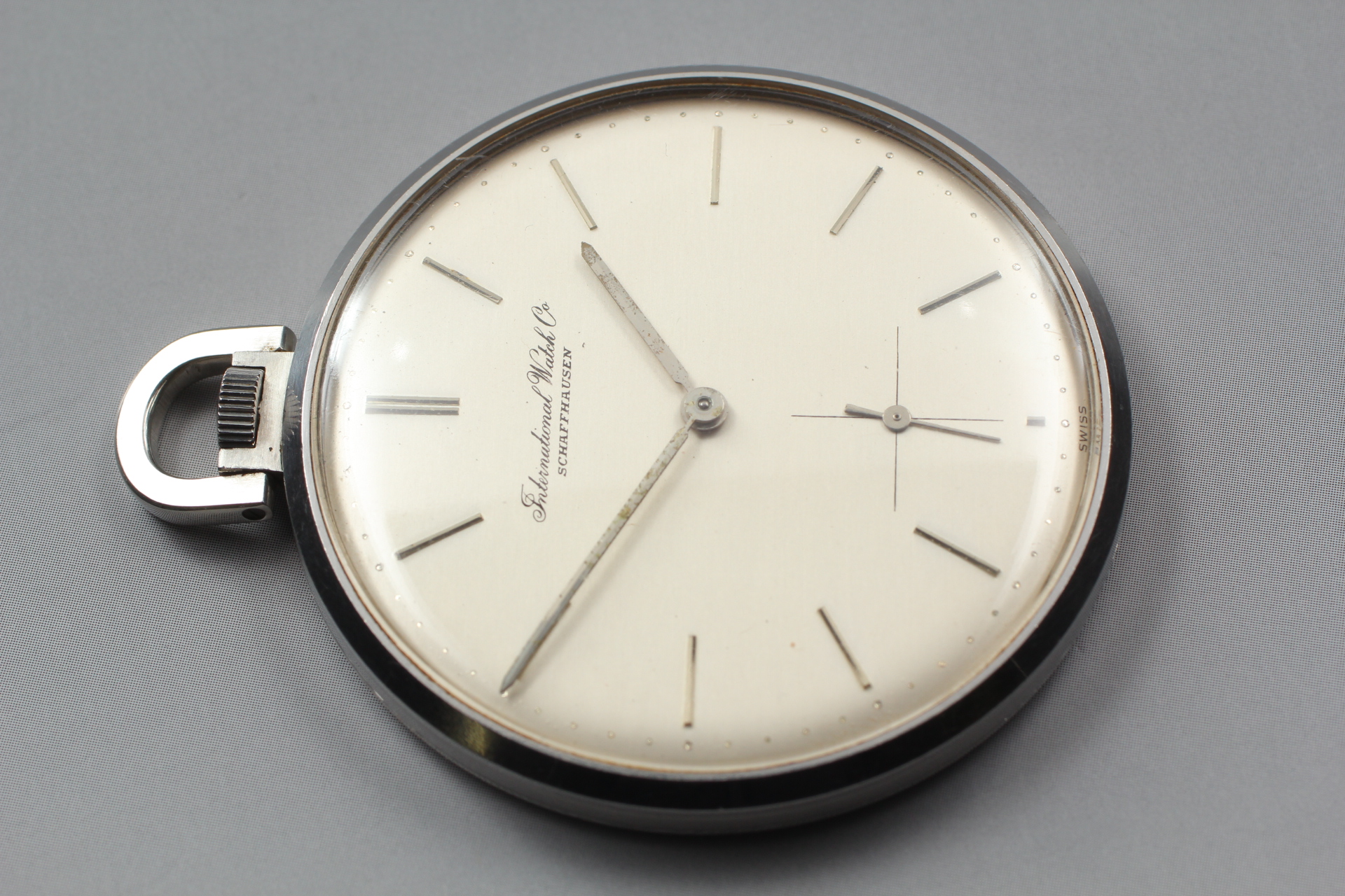 EXC+5] IWC Schaffhausen Cal.952 Silver 46mm Hand Winding Pocket