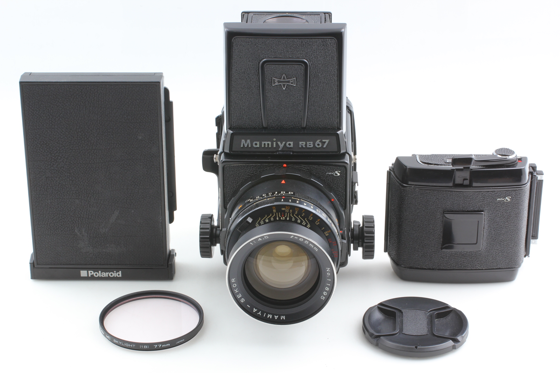 Almost MINT] MAMIYA RB67 PRO S w/ SEKOR 65mm f/4.5 Lens +