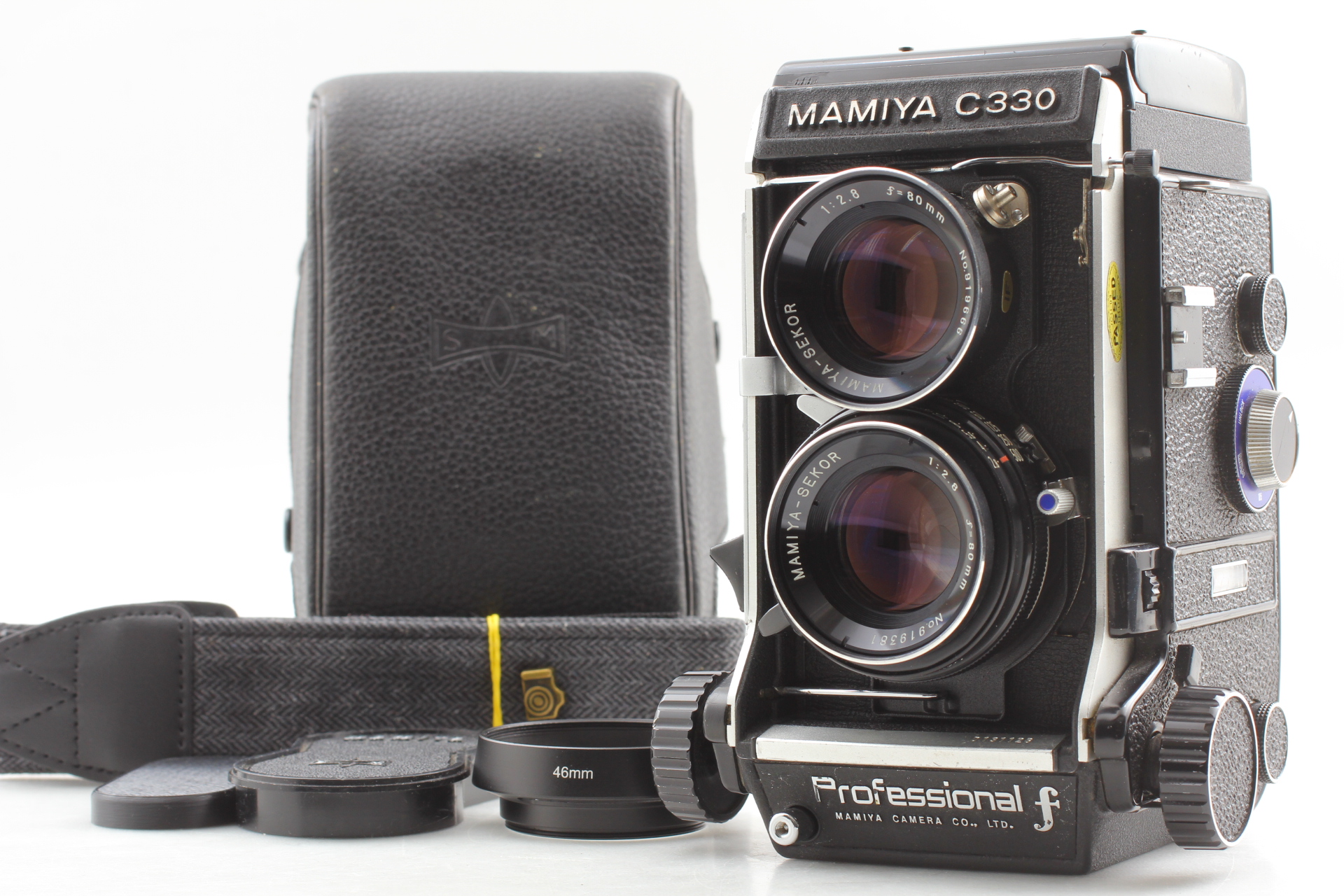 Pro F Blue Dot [Near MINT w/Case] Mamiya C330 TLR Film Camera 80mm