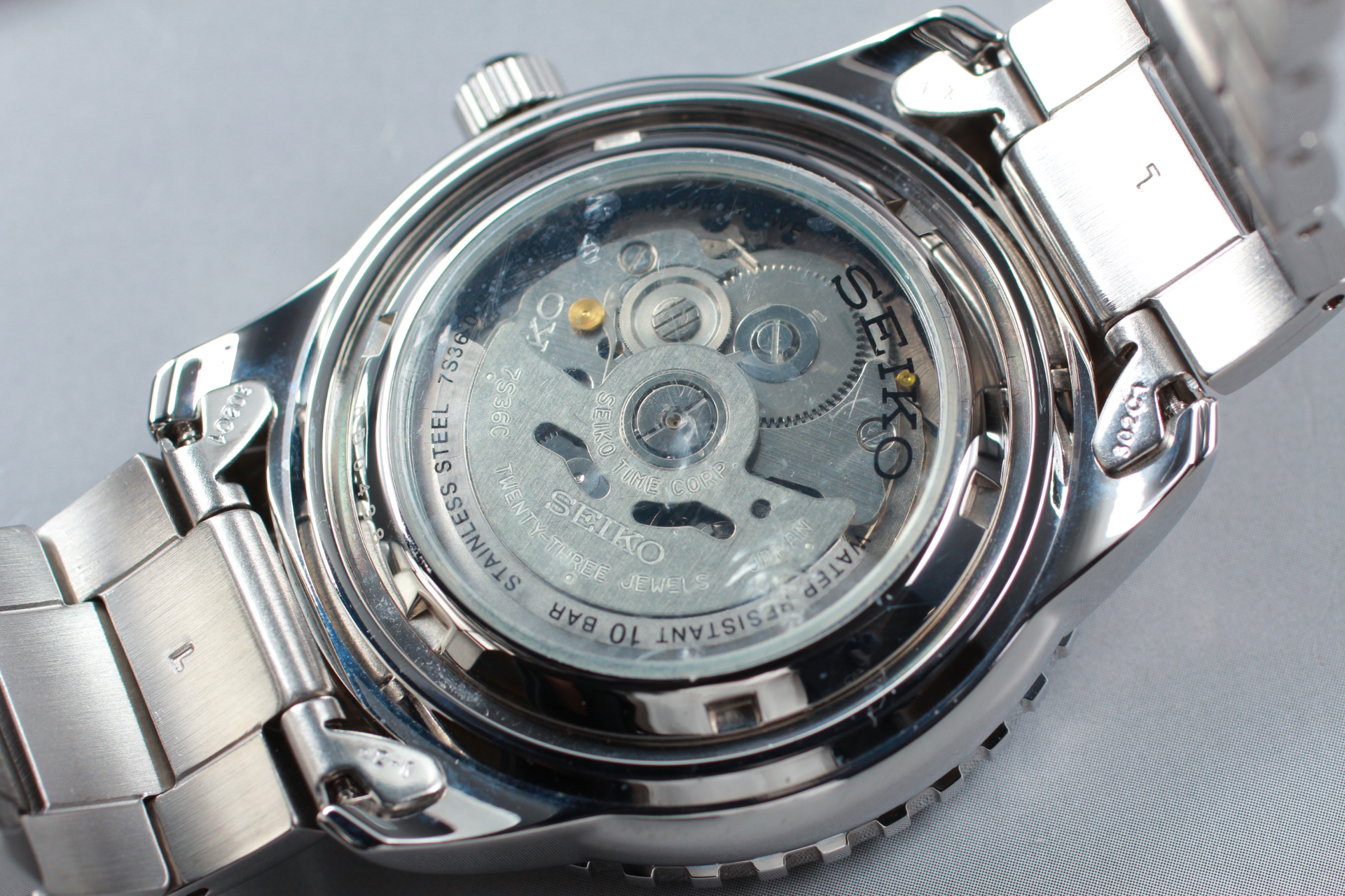 SEIKO 5 Sports 7S36-04N0 Automatic Blue Dial 23 Jewels Made in