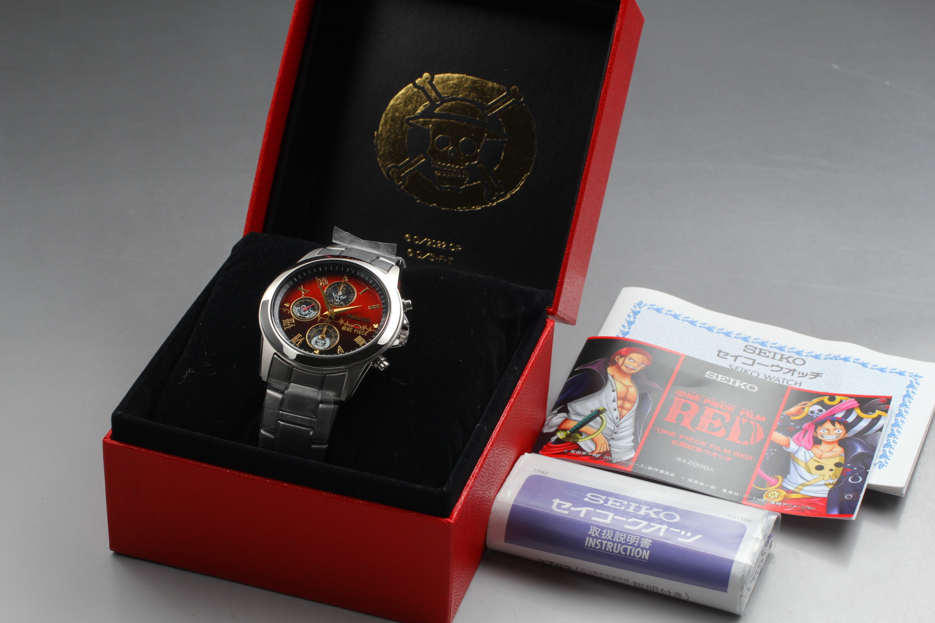 Box] SEIKO ONE PIECE Film RED Limited Edition 7T92-HCR0