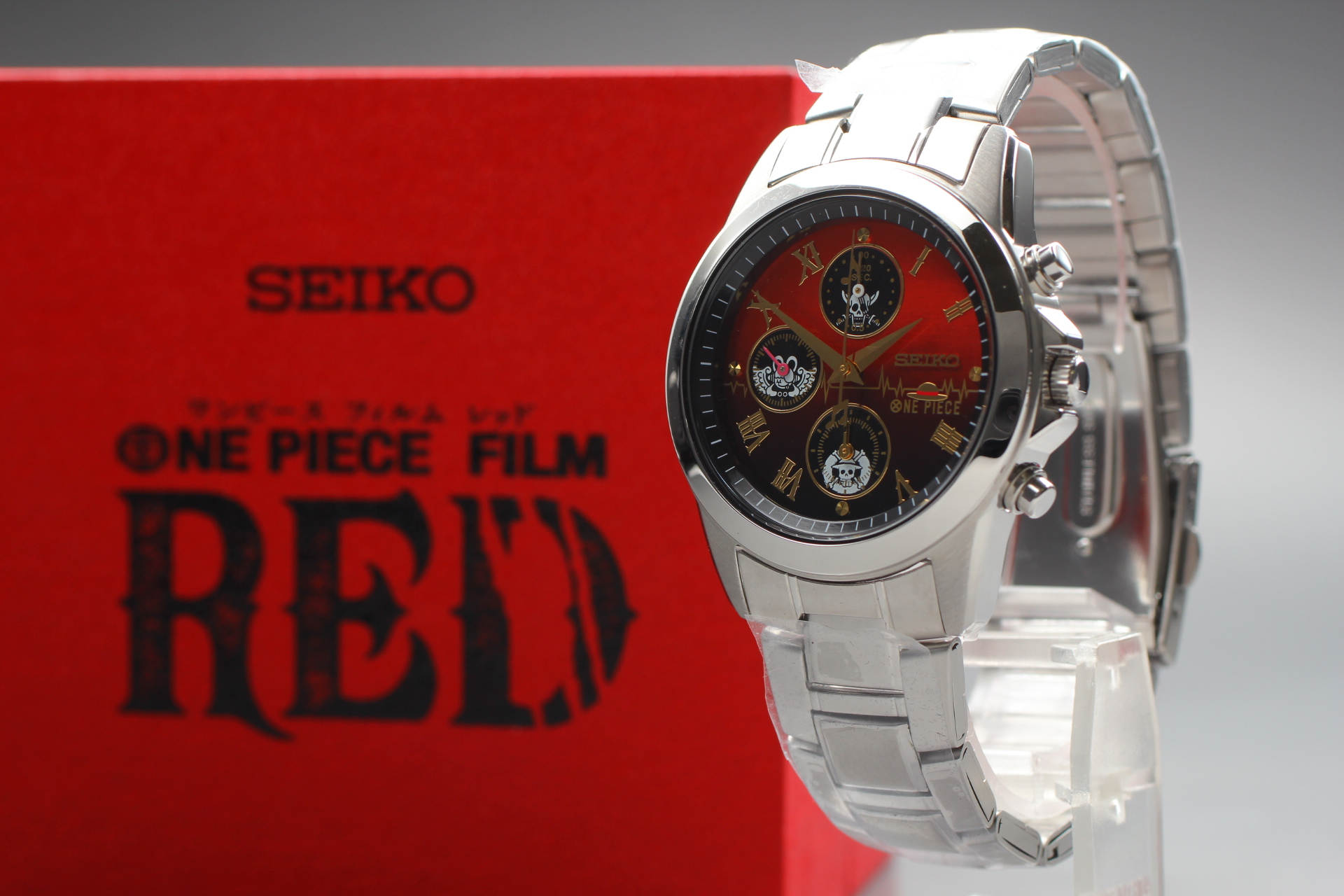 Box] SEIKO ONE PIECE Film RED Limited Edition 7T92-HCR0 Quartz