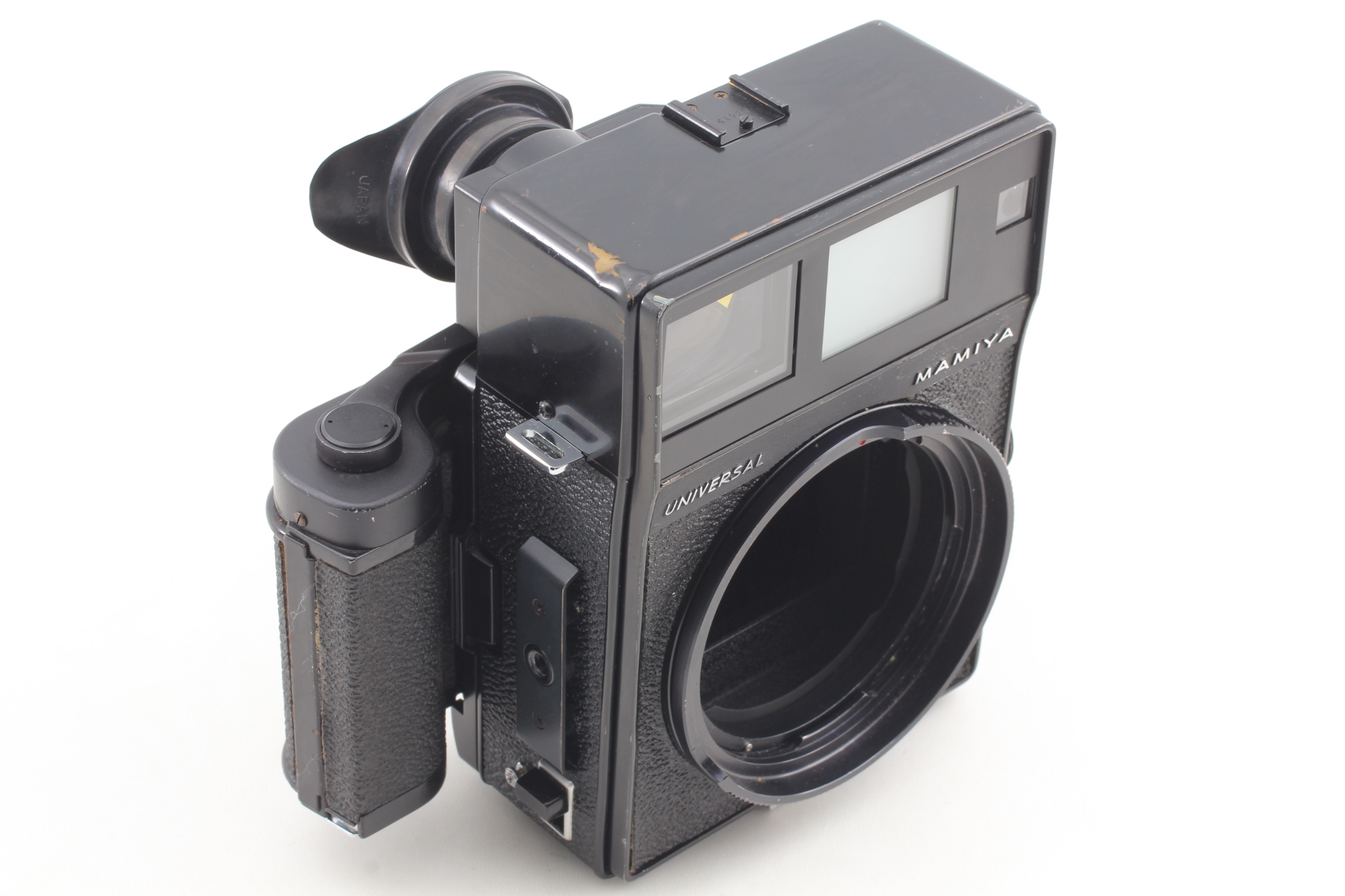 Mamiya Universal フィルムカメラ 75mmレンズ Type III Grip [Near MINT] Mamiya Universal Press Film Camera P