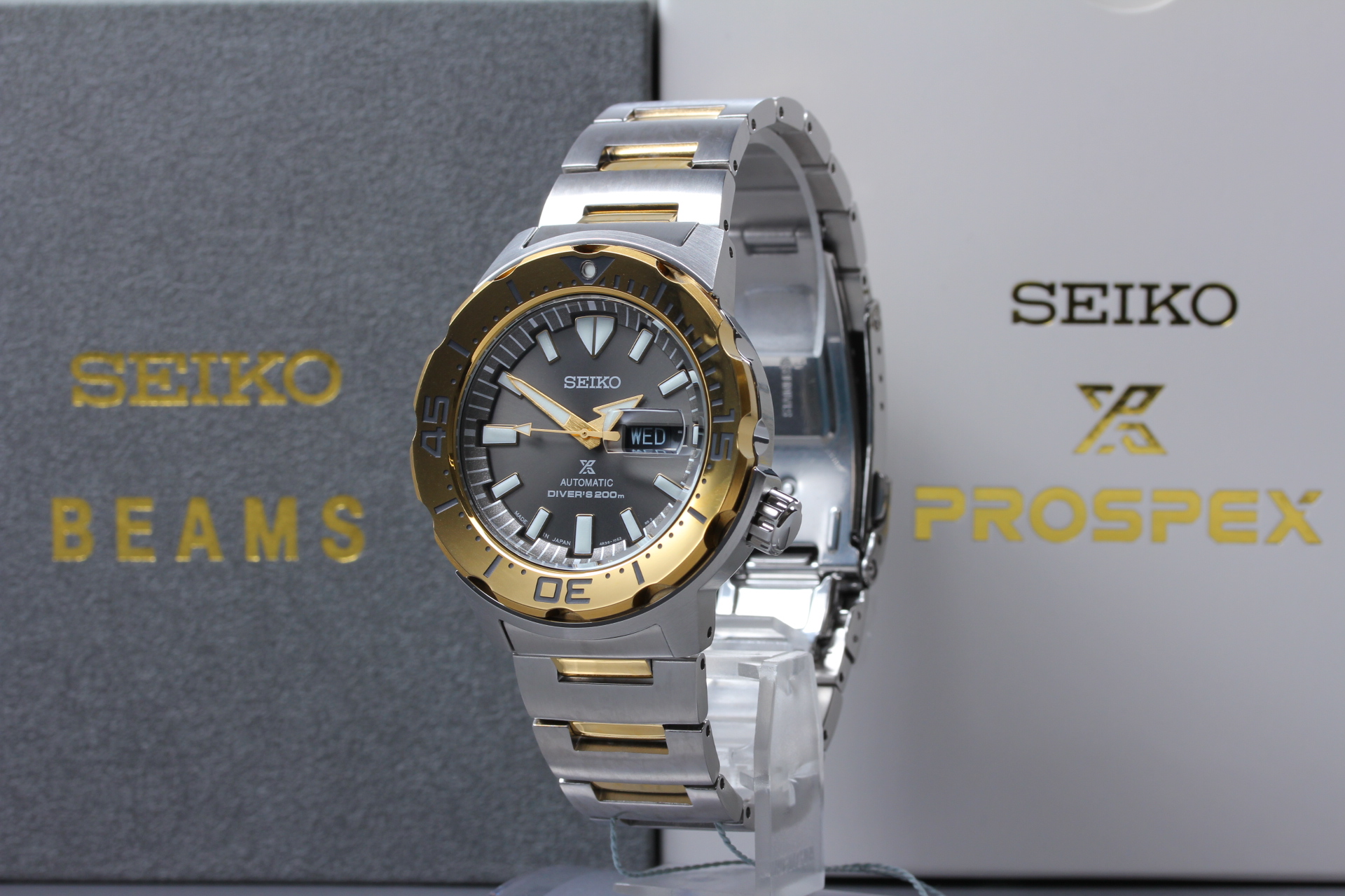w/Box ] SEIKO Prospex Beams Limited Edition SBDY136 Day Date AT SS 