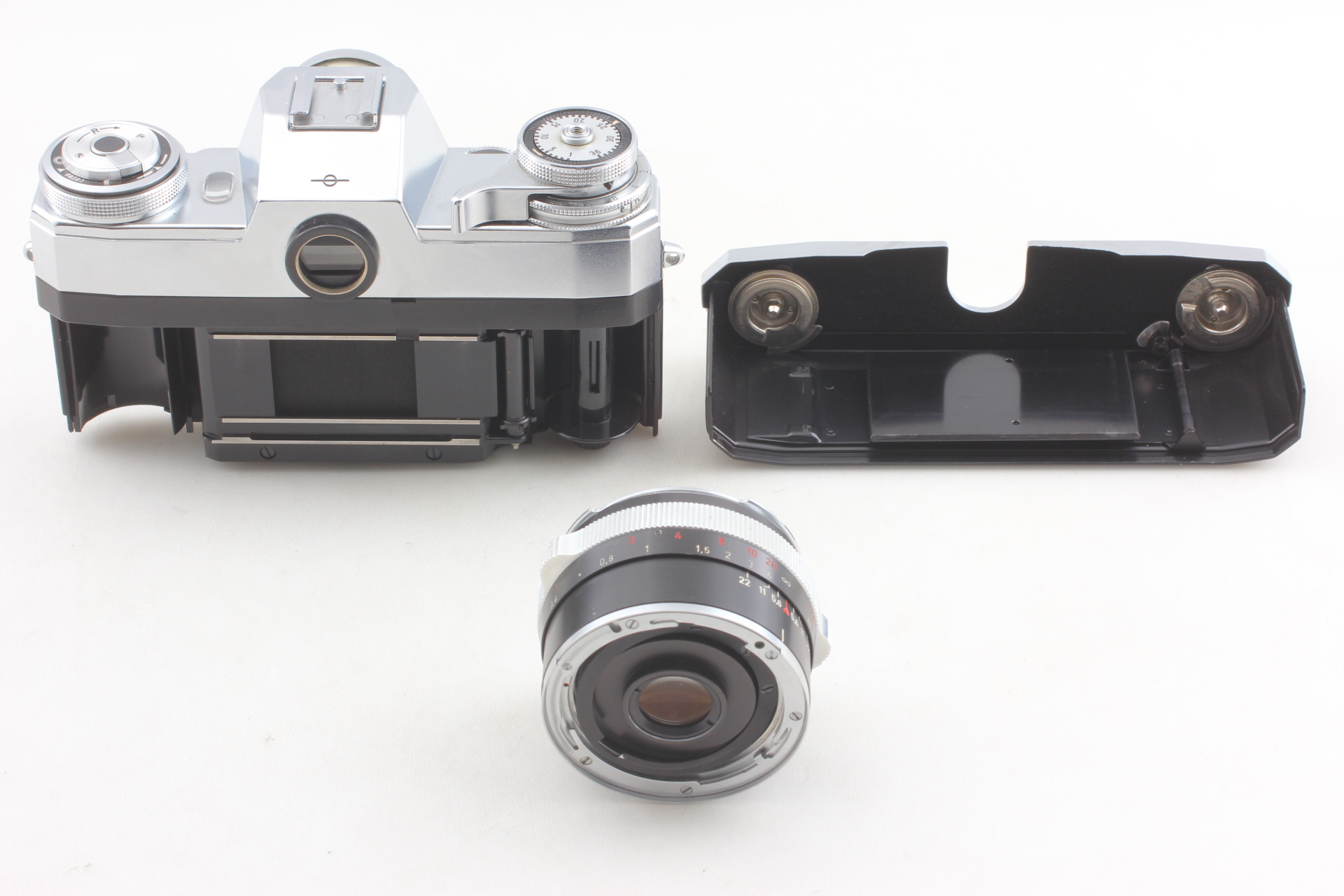 Almost MINT】 ZEISS Contarex I Bullseye Film Camera Tessar 50mm f