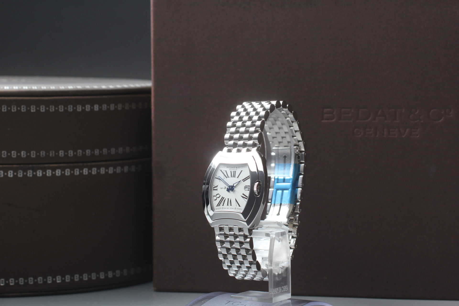 ベダ＆カンパニー BEDAT&amp;Co 334 トノーウォッチ No.3 デイト クォーツ レディース 良品 保証書付き_917308 BEDAT&Co - ベダ＆カンパニー BEDAT&Co 334 トノーウォッチ No.3