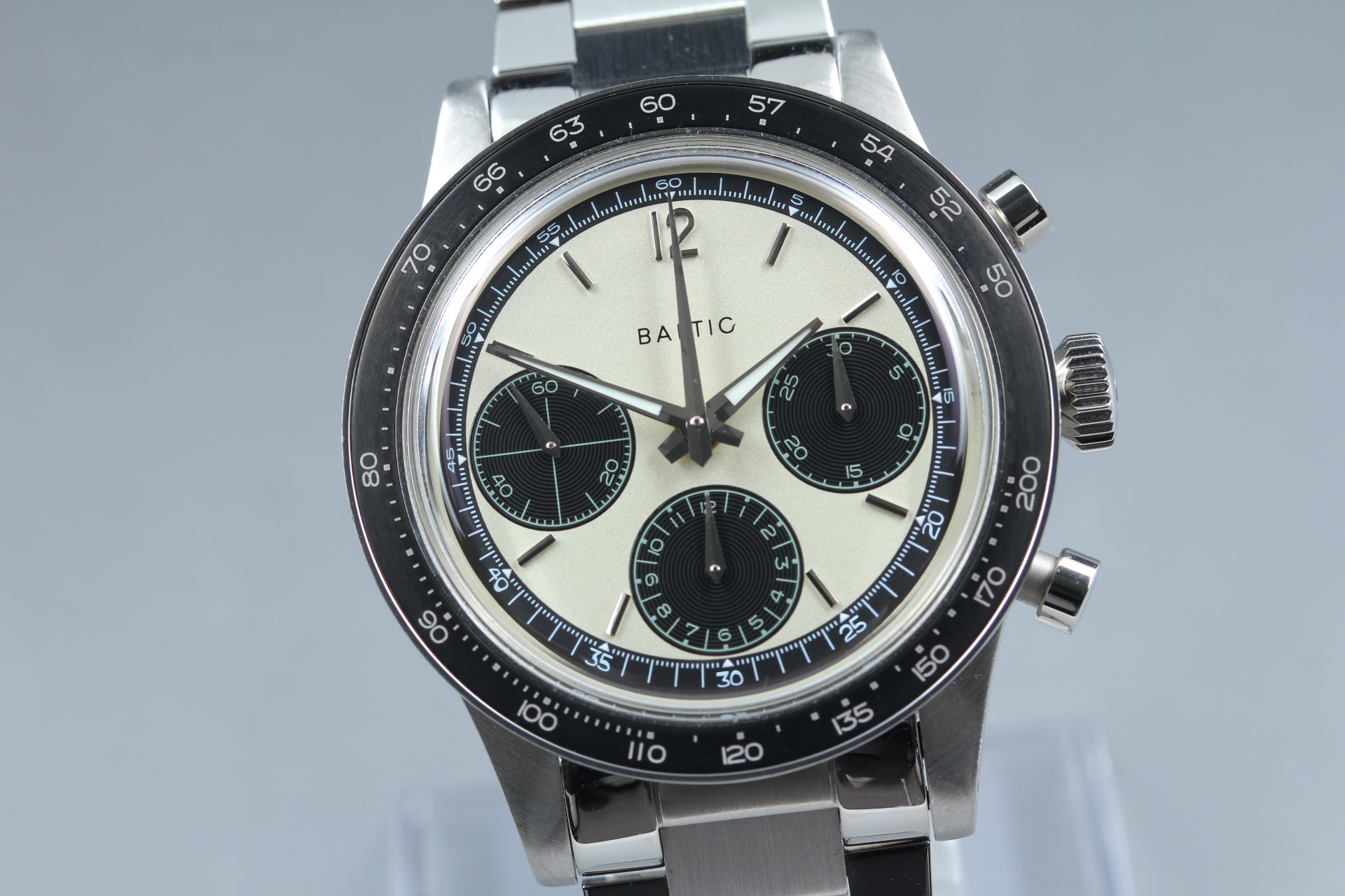 Box, Paper ] BALTIC Tricompax Panda Chronograph 38mm Manual
