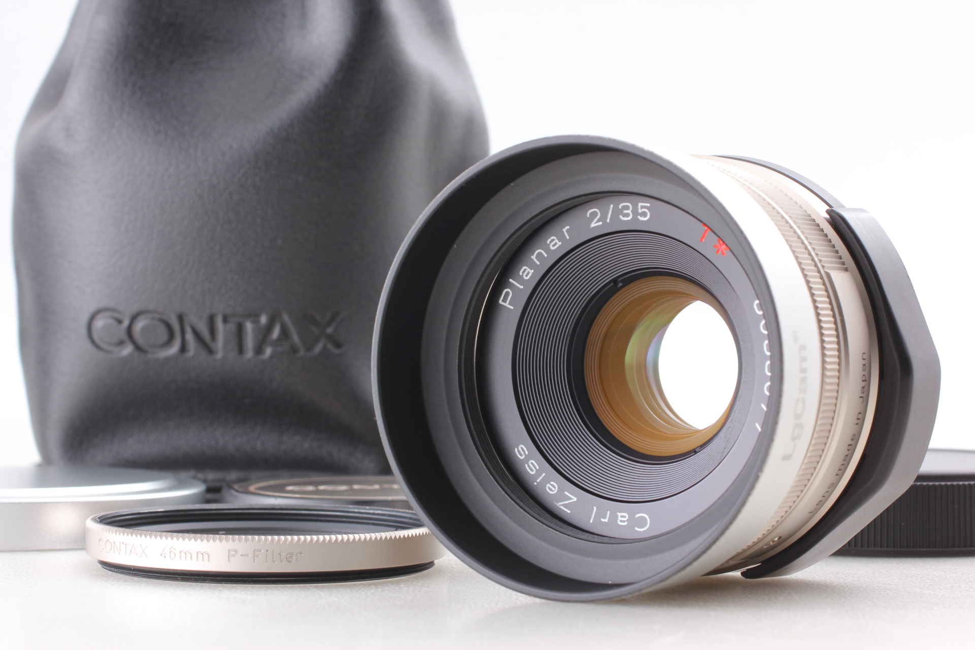 Top MINT w/Case] Contax Carl Zeiss T* Planar 35mm f2 Lens for G1