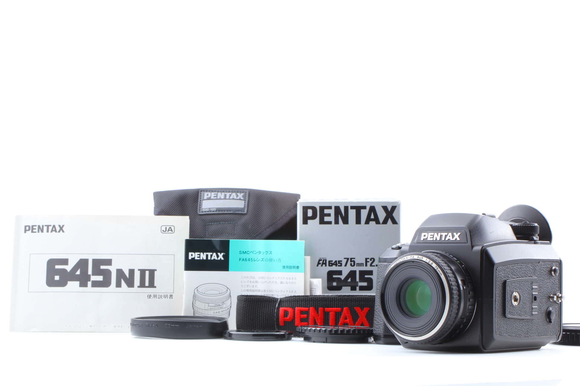 Lens Mint In BOX [Near MINT] Pentax 645 NII Film Camera FA 75mm 