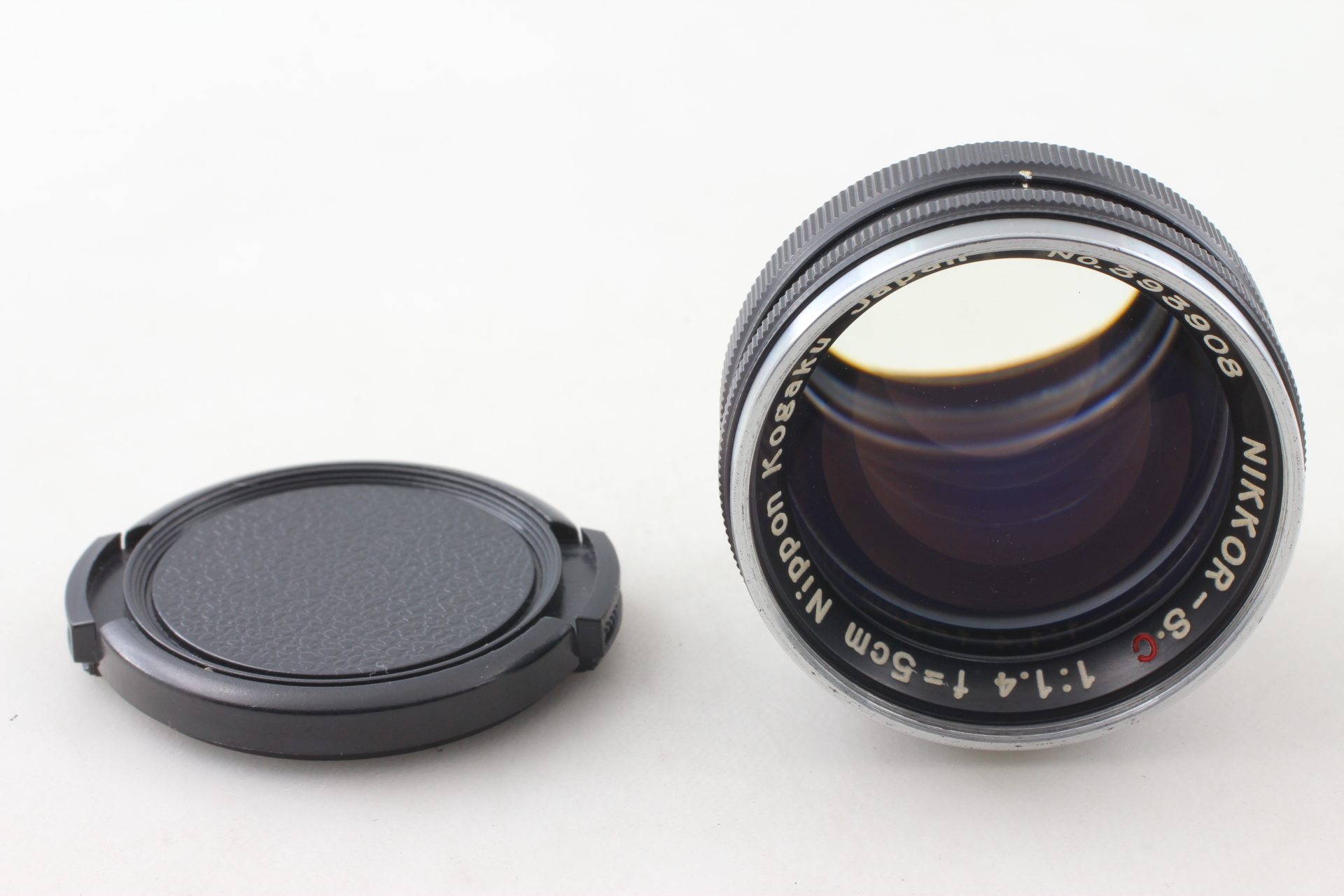 Near MINT+】 Nippon Kogaku Nikkor S.C SC 5cm f/1.4 Black Nikon S