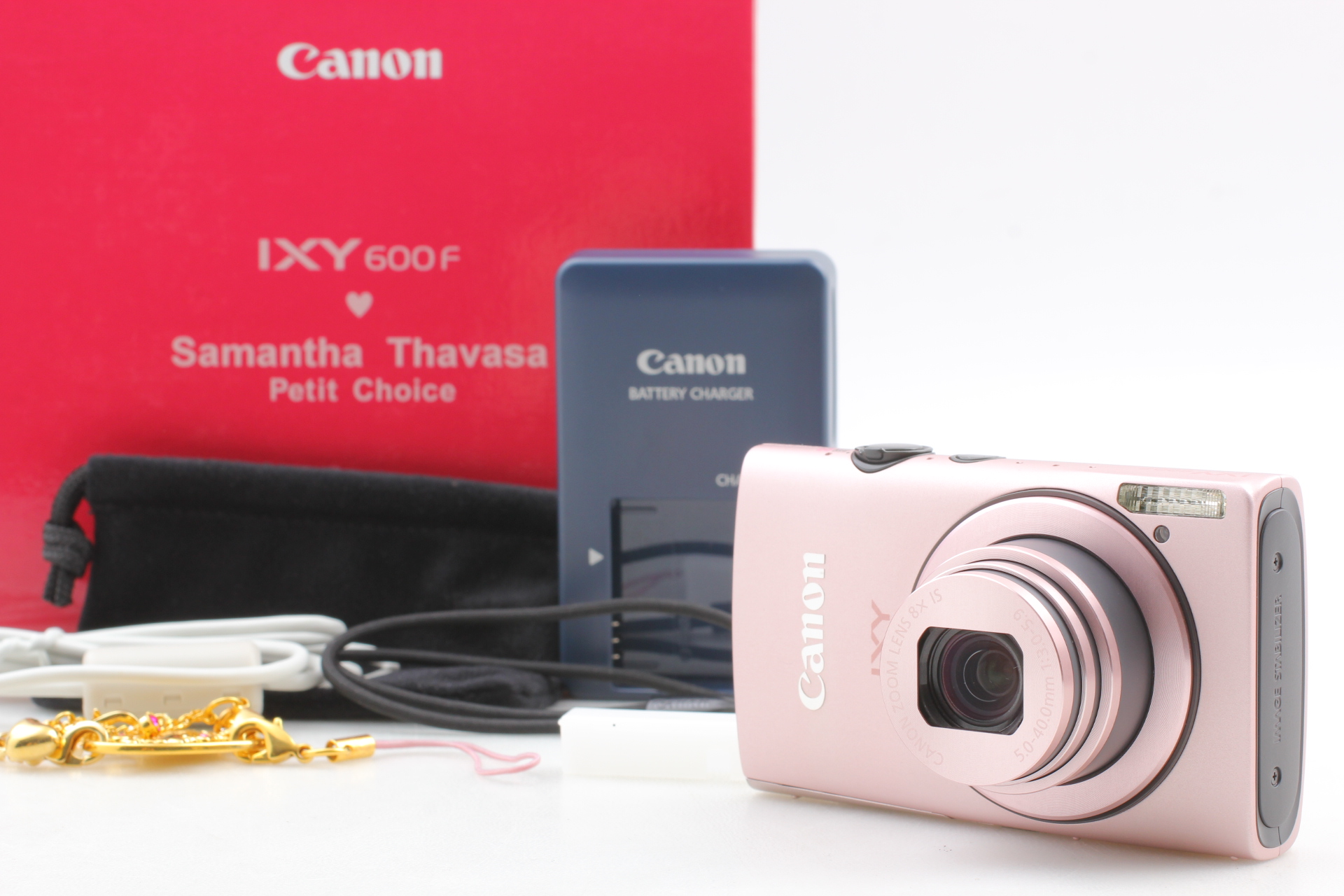 Canon IXY600F × Samantha Thavasa Pinkピンク Near MINT ] Canon IXY 600F Pink Samantha Thavasa Digital Camera