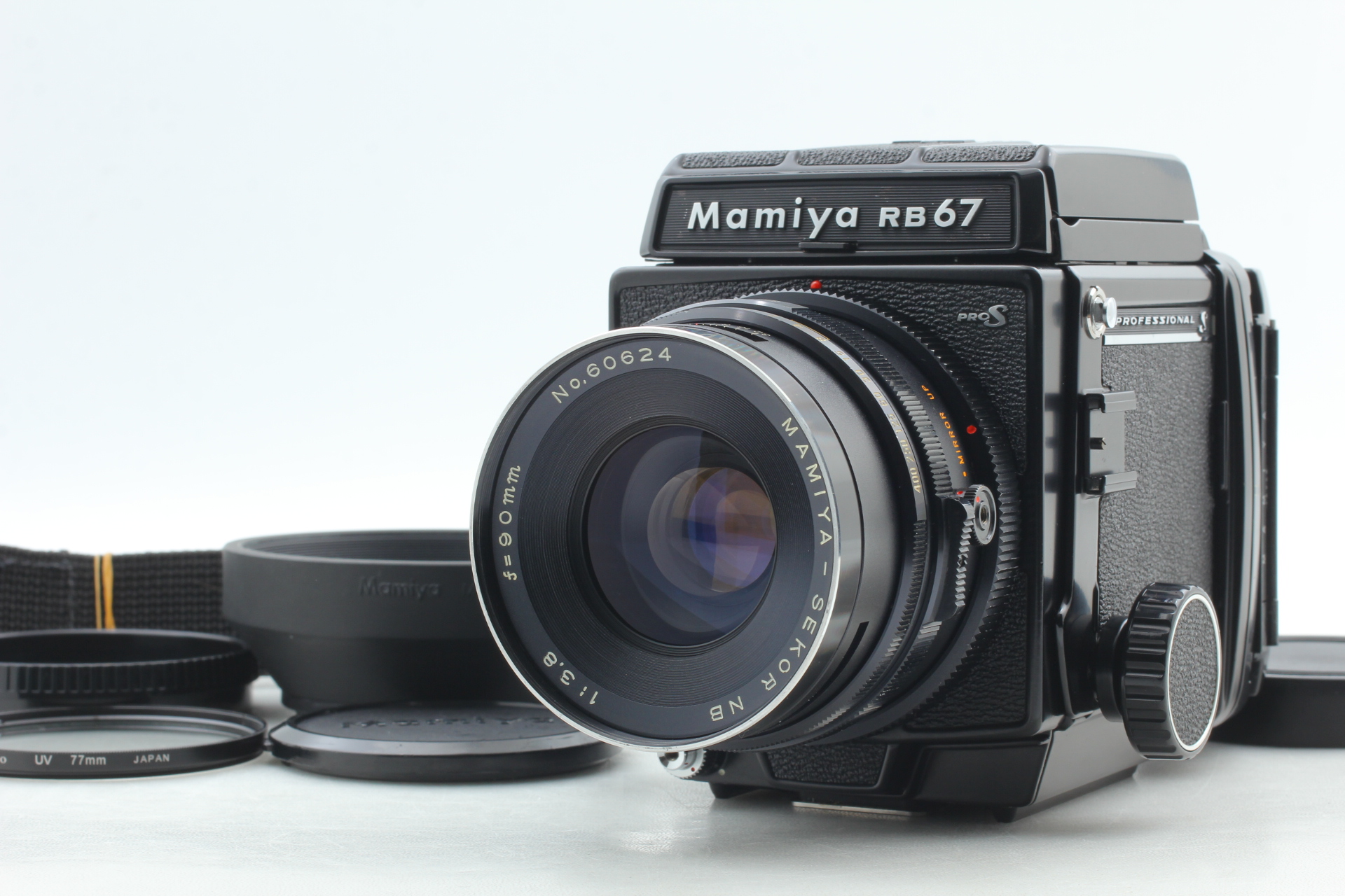 フィルムカメラ Mamiya RB67 PROS / SEKOR NB 90mm F3.8 w/Hood [Mint] Mamiya RB67 Pro Film Camera Sekor NB 90mm f3.8 Lens