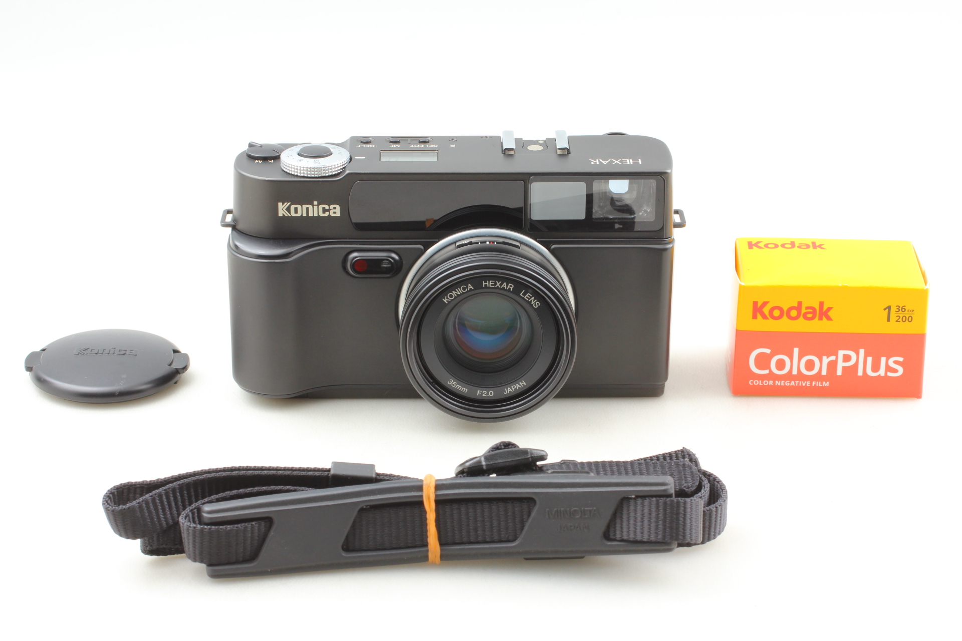 MINT w/ Strap] Konica Hexar Film Camera AF Black 35mm f/2.0 From